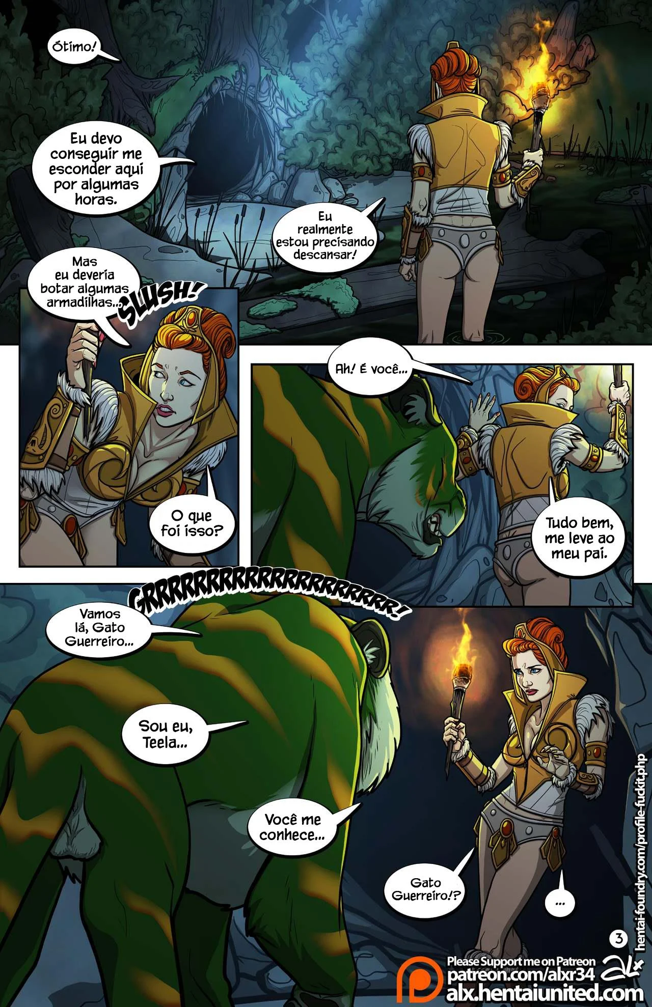 O teste de Teela &ndash; He-man Hentai &ndash; Ler Quadrinho Porno PT-BR