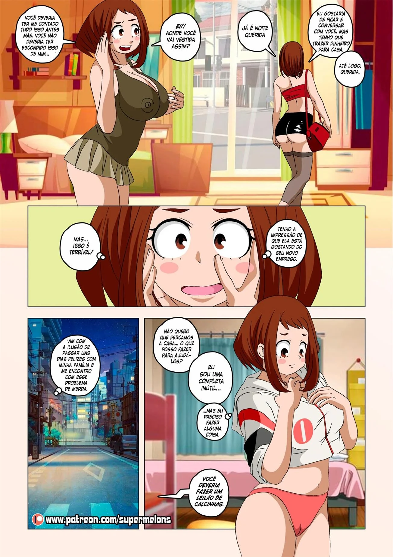 Ochako volta para casa &ndash; HQ Hentai &ndash; Quadrinho De Sexo Em PT-BR