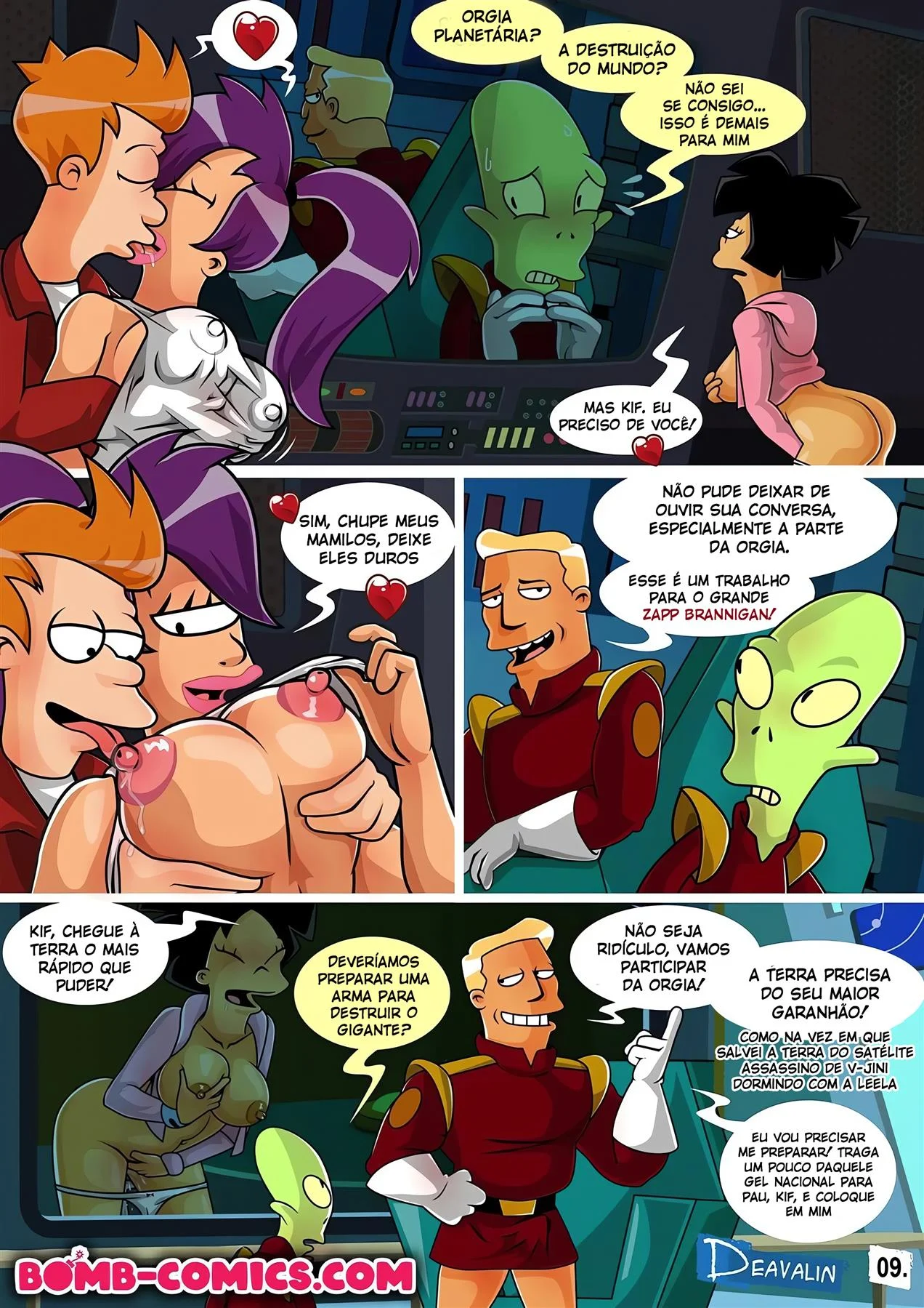 Orgia Para Salvar a Terra &ndash; Anal &ndash; Quadrinho em Portugu&ecirc;s PT-BR