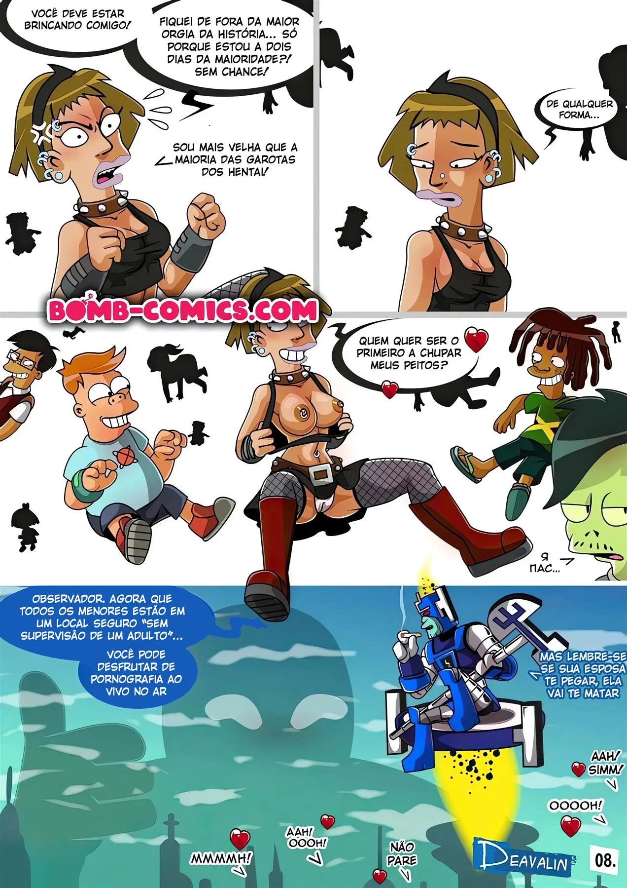 Orgia Para Salvar a Terra &ndash; Anal &ndash; Quadrinho em Portugu&ecirc;s PT-BR