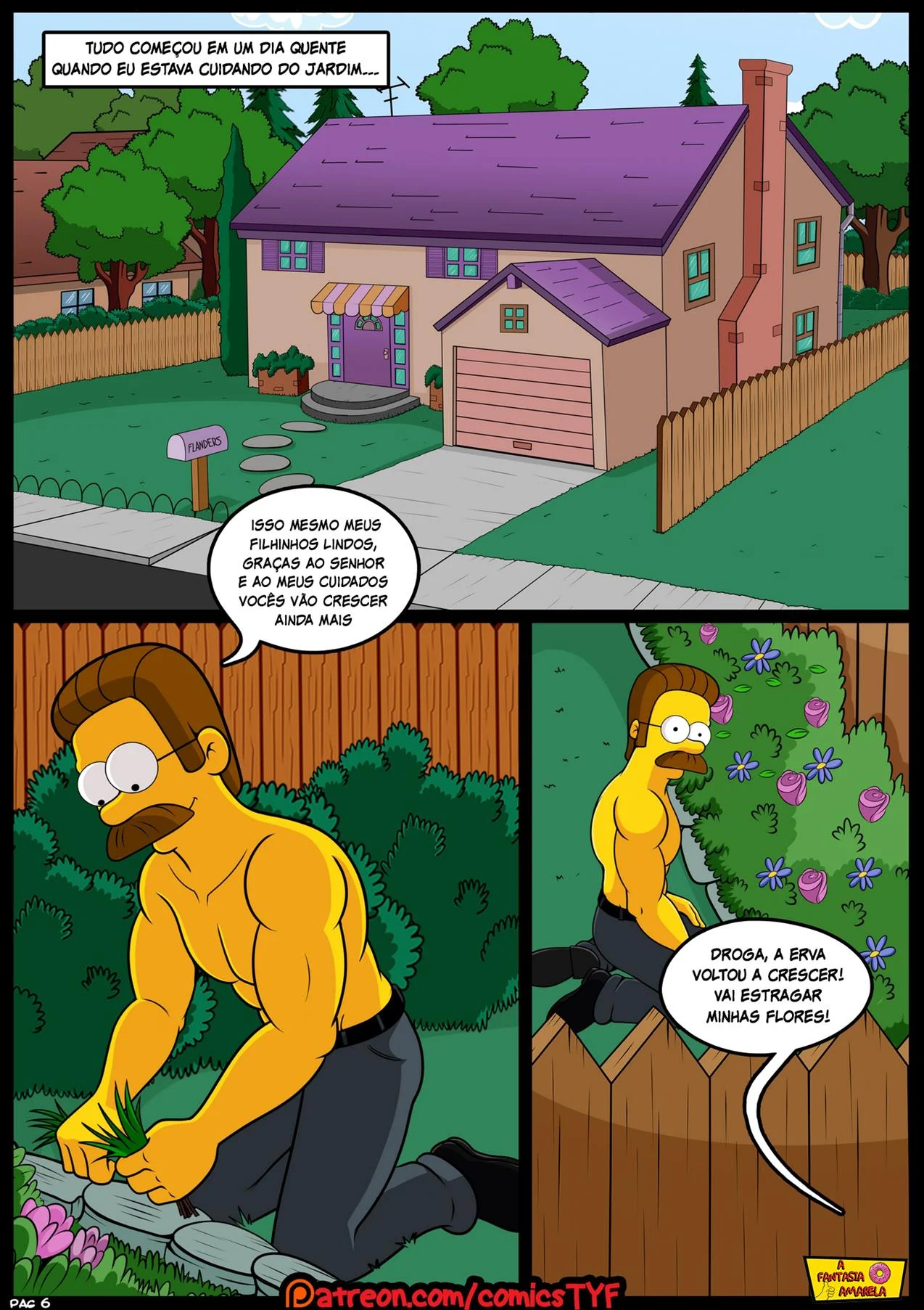Os segredos de Springfield &ndash; Peit&otilde;es &ndash; Quadrinho De Sexo Em PT-BR