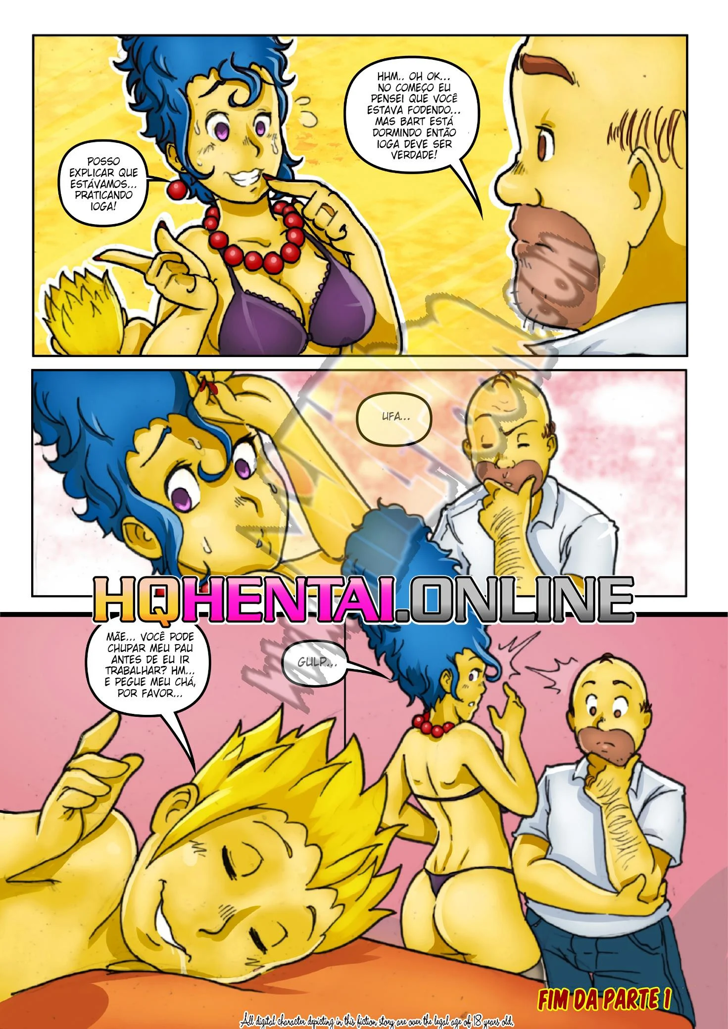 Os Simpsons &ndash; Marge Simpson Hentai &ndash; Hentai em Portugu&ecirc;s
