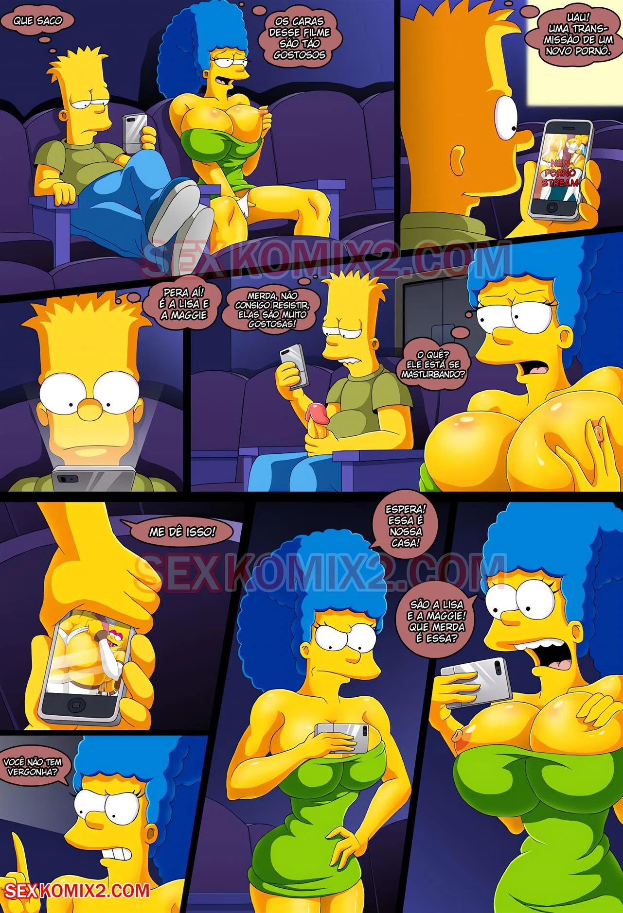 Para o planeta orgasmo &ndash; Lisa Simpson Hentai &ndash; Ler Quadrinho Porno PT-BR