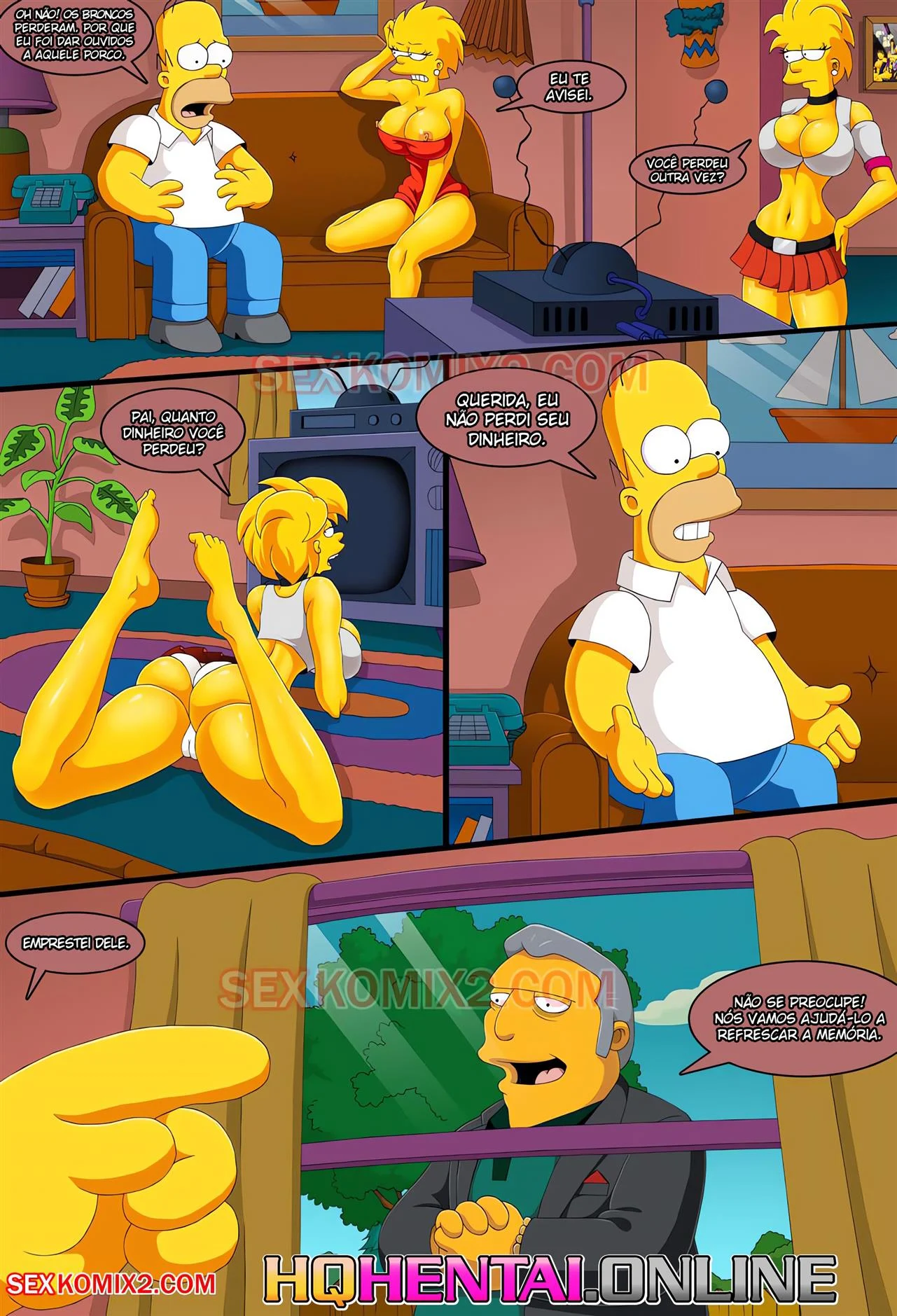 Para o planeta orgasmo &ndash; Lisa Simpson Hentai &ndash; Ler Quadrinho Porno PT-BR