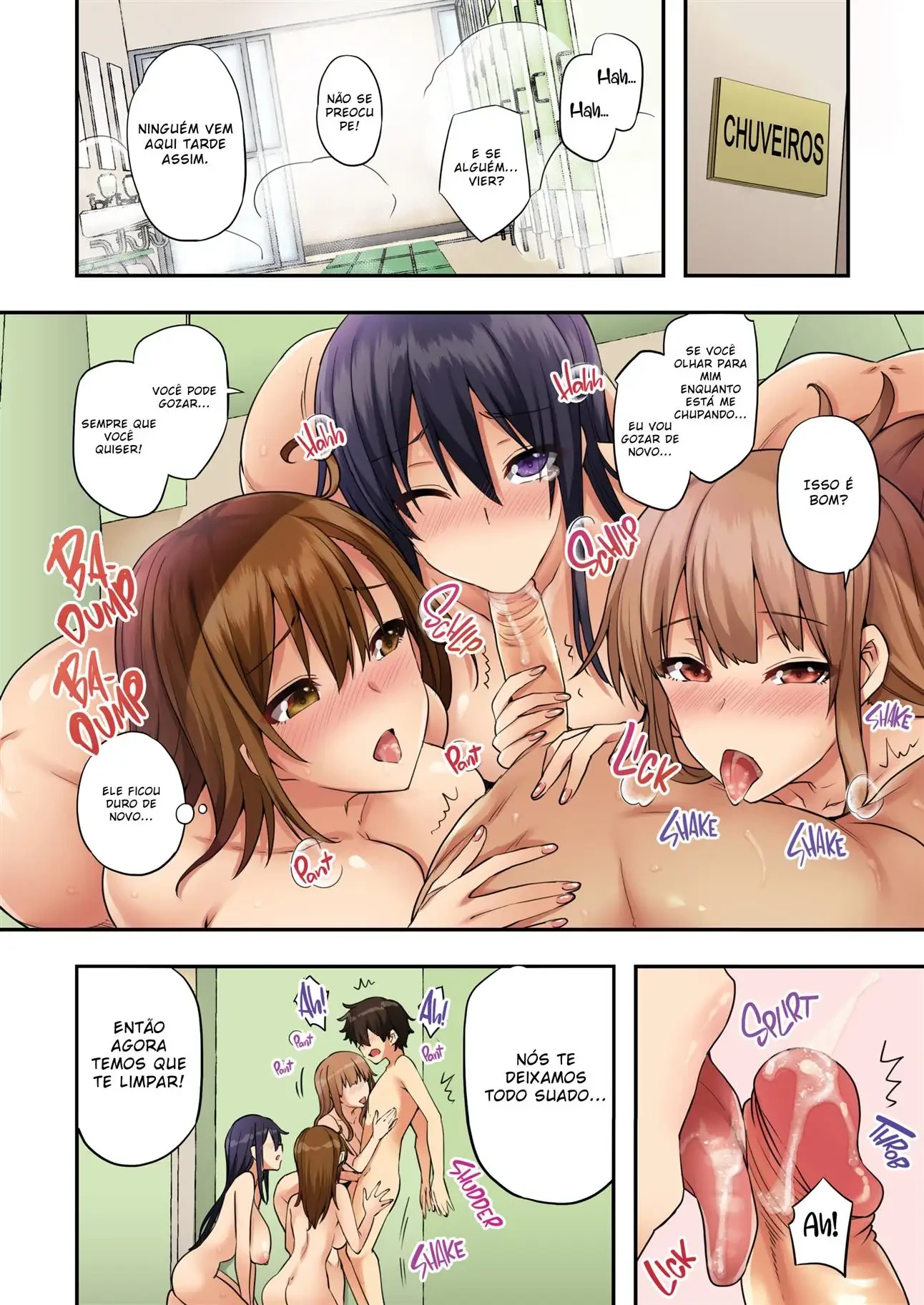 Partida de V&ocirc;lei 3 vs 1 &ndash; Manga Hentai &ndash; Todo Traduzido