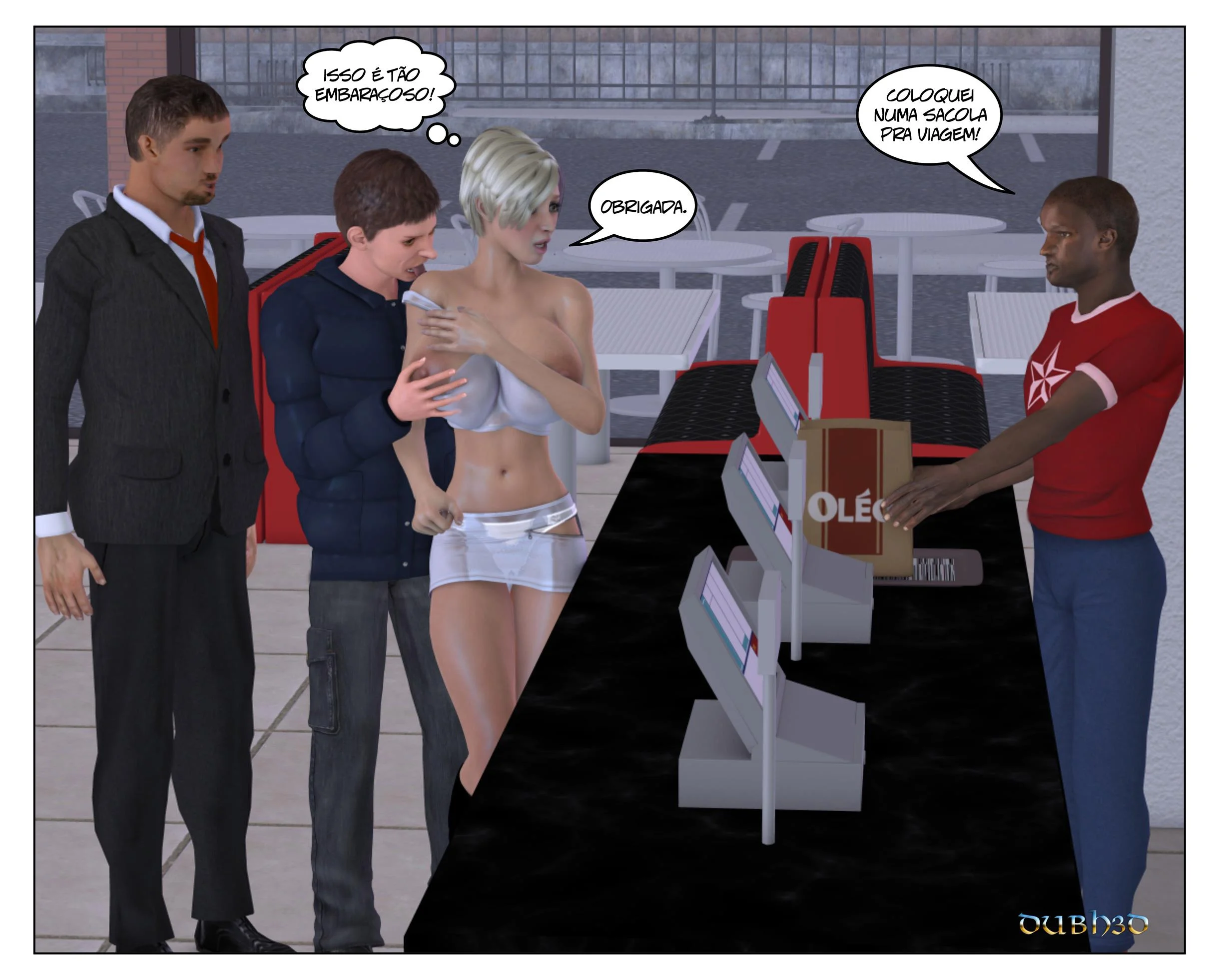 Policial Neg&atilde;o Comendo a Loira &ndash; Hentai Sem Censura &ndash; Todo Traduzido