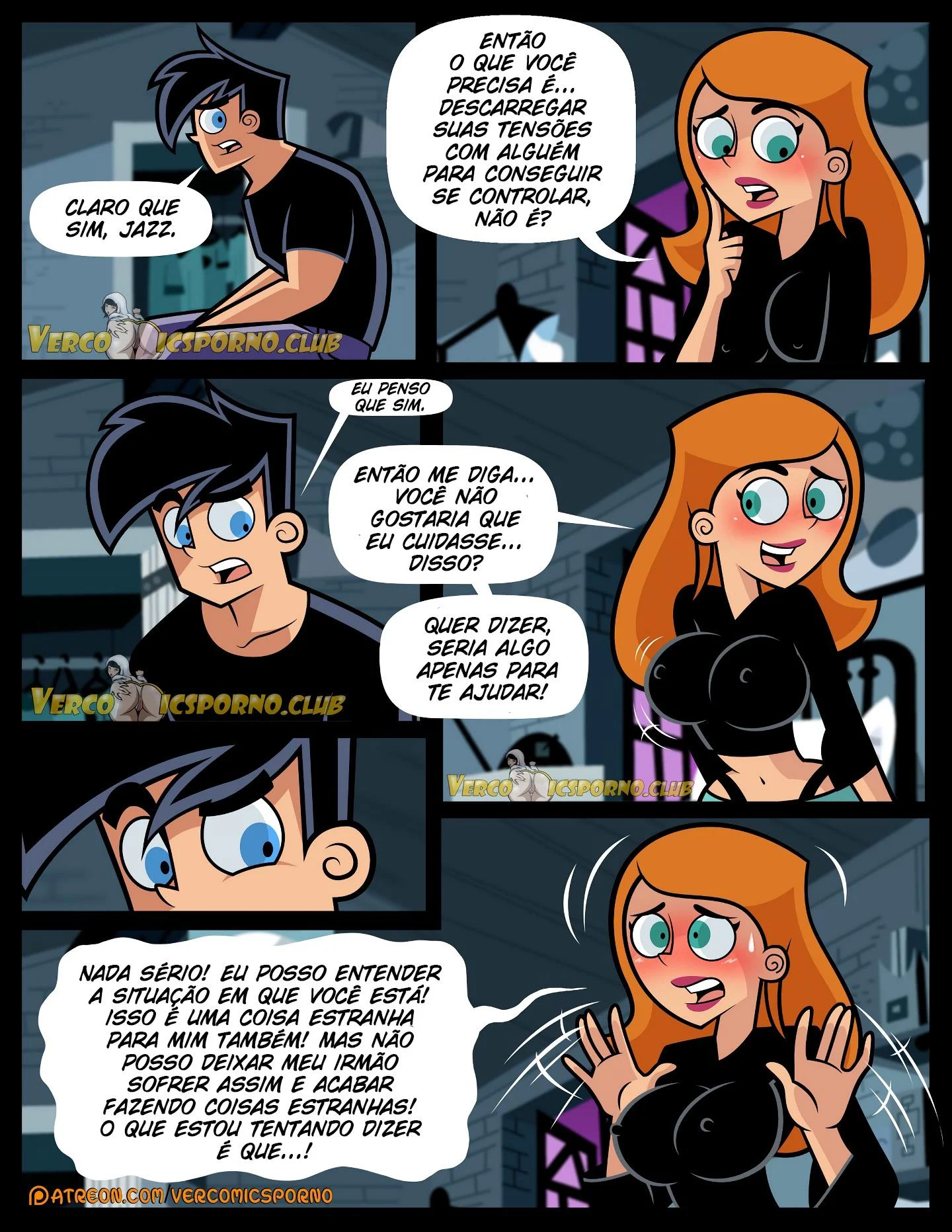 Puberdade Fantasma 2 &ndash; Danny Phantom &ndash; Quadrinho De Sexo Em PT-BR