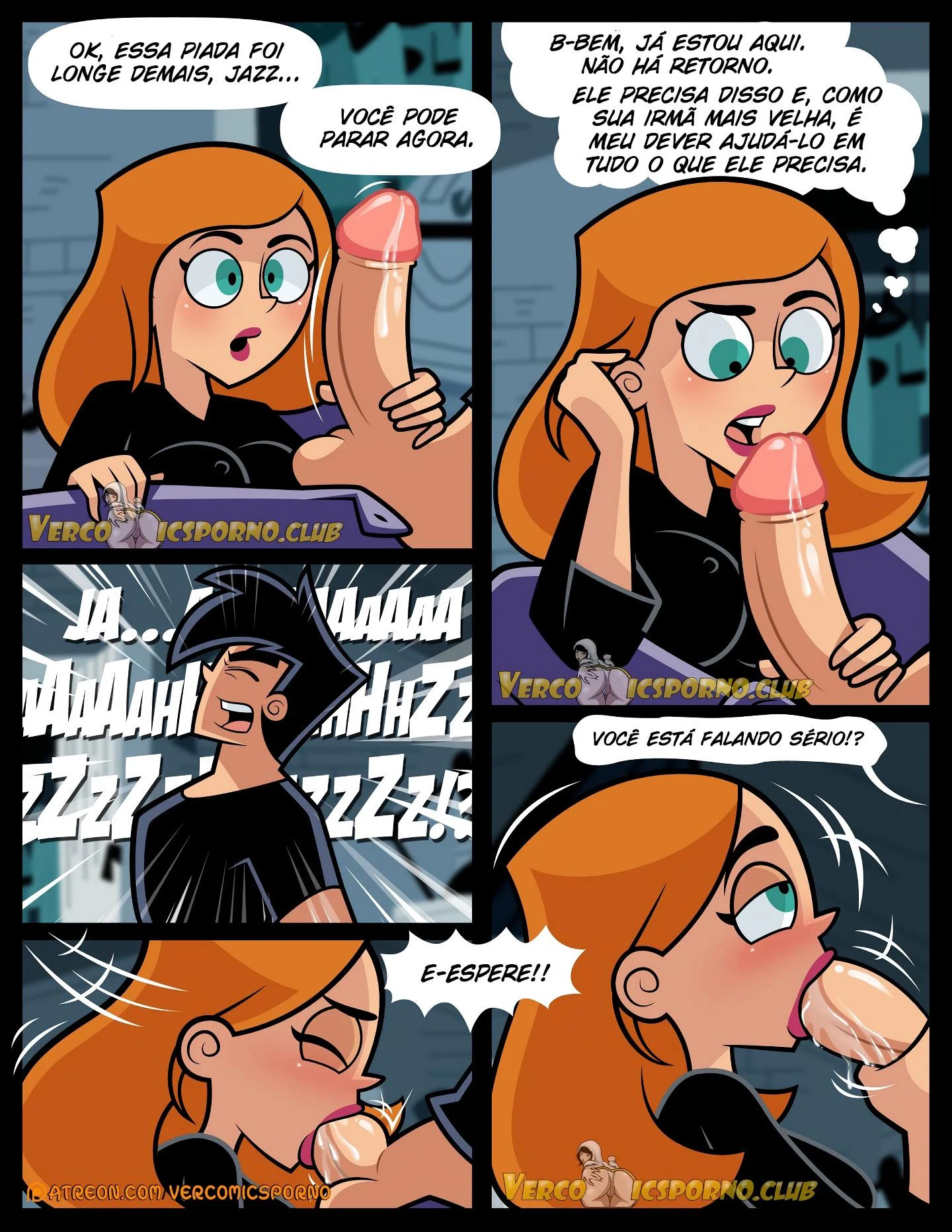 Puberdade Fantasma 2 &ndash; Danny Phantom &ndash; Quadrinho De Sexo Em PT-BR