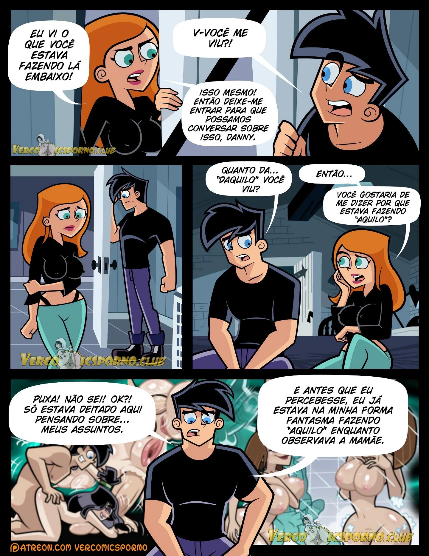 Puberdade Fantasma 2 &ndash; Danny Phantom &ndash; Quadrinho De Sexo Em PT-BR