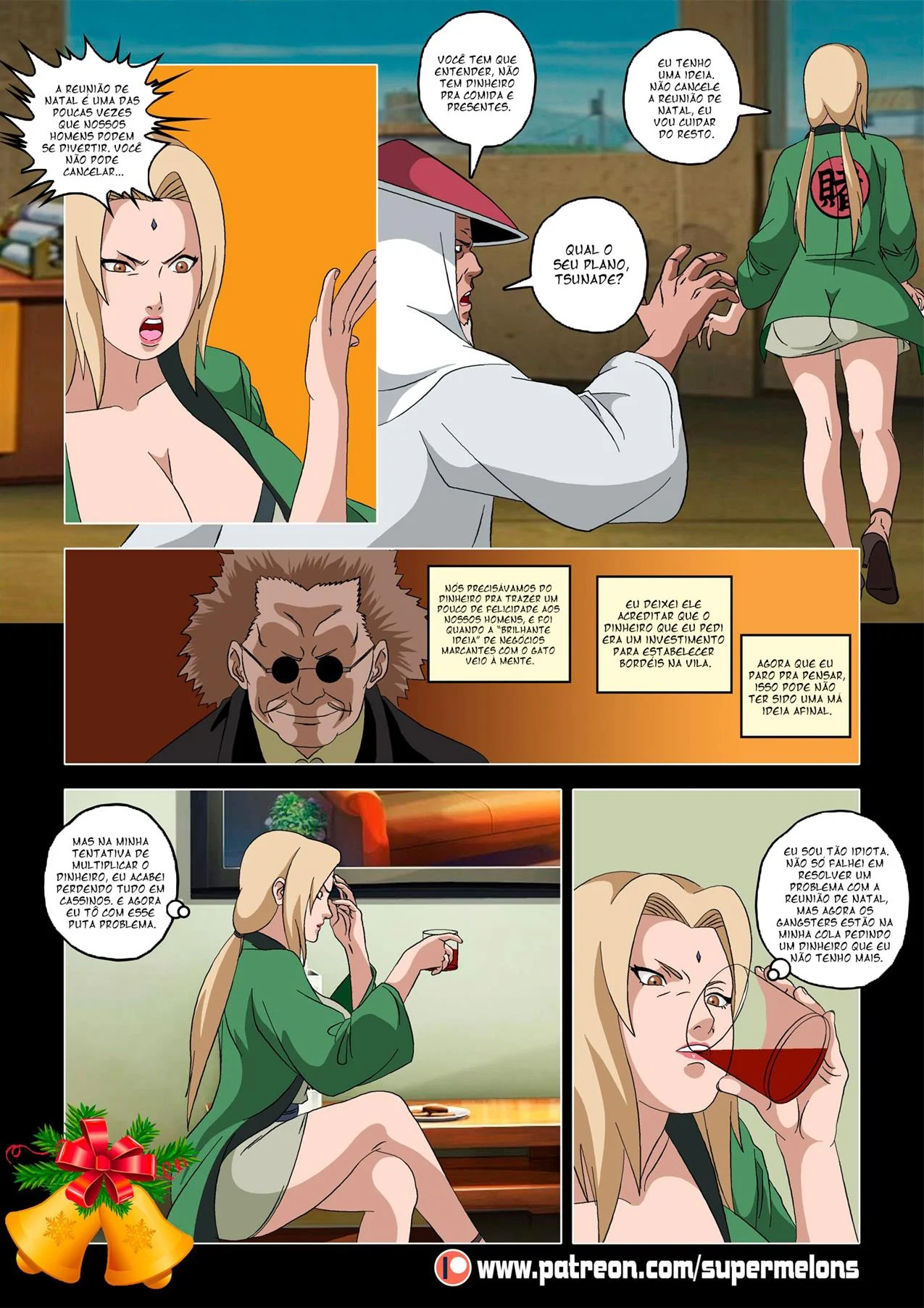 Reuni&atilde;o de Natal com Tsunade &ndash; Hentai Sem Censura &ndash; Quadrinho em Portugu&ecirc;s PT-BR