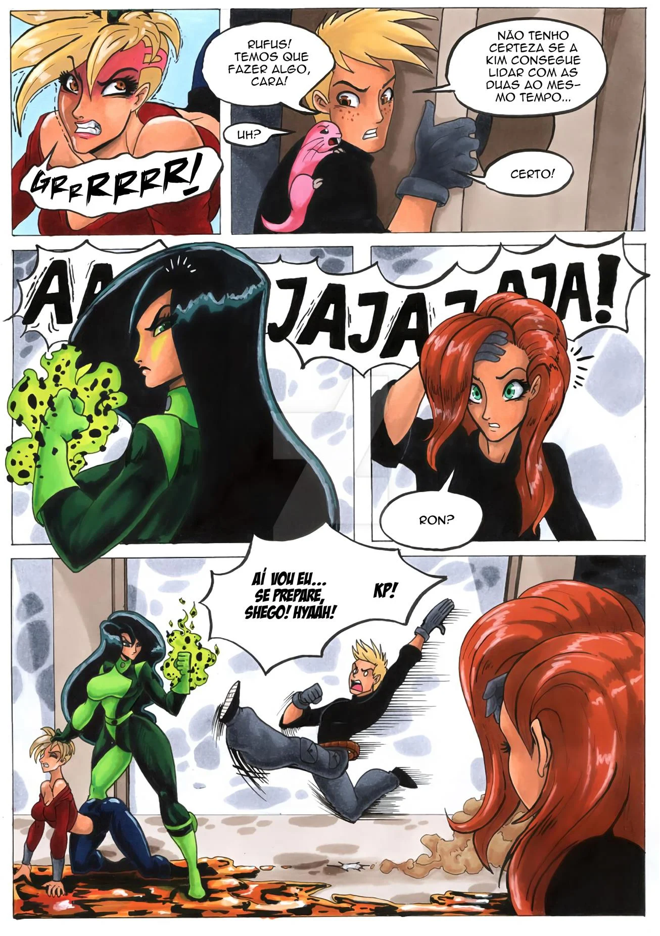 Ron Stoppable e seus novos bichinhos de estimação – Shego Hentai – Completo Ron Stoppable e seus novos bichinhos de estimação – Shego Hentai – Completo