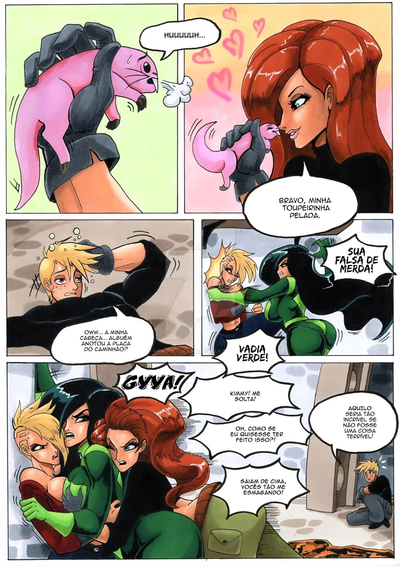 Ron Stoppable e seus novos bichinhos de estimação – Shego Hentai – Completo Ron Stoppable e seus novos bichinhos de estimação – Shego Hentai – Completo