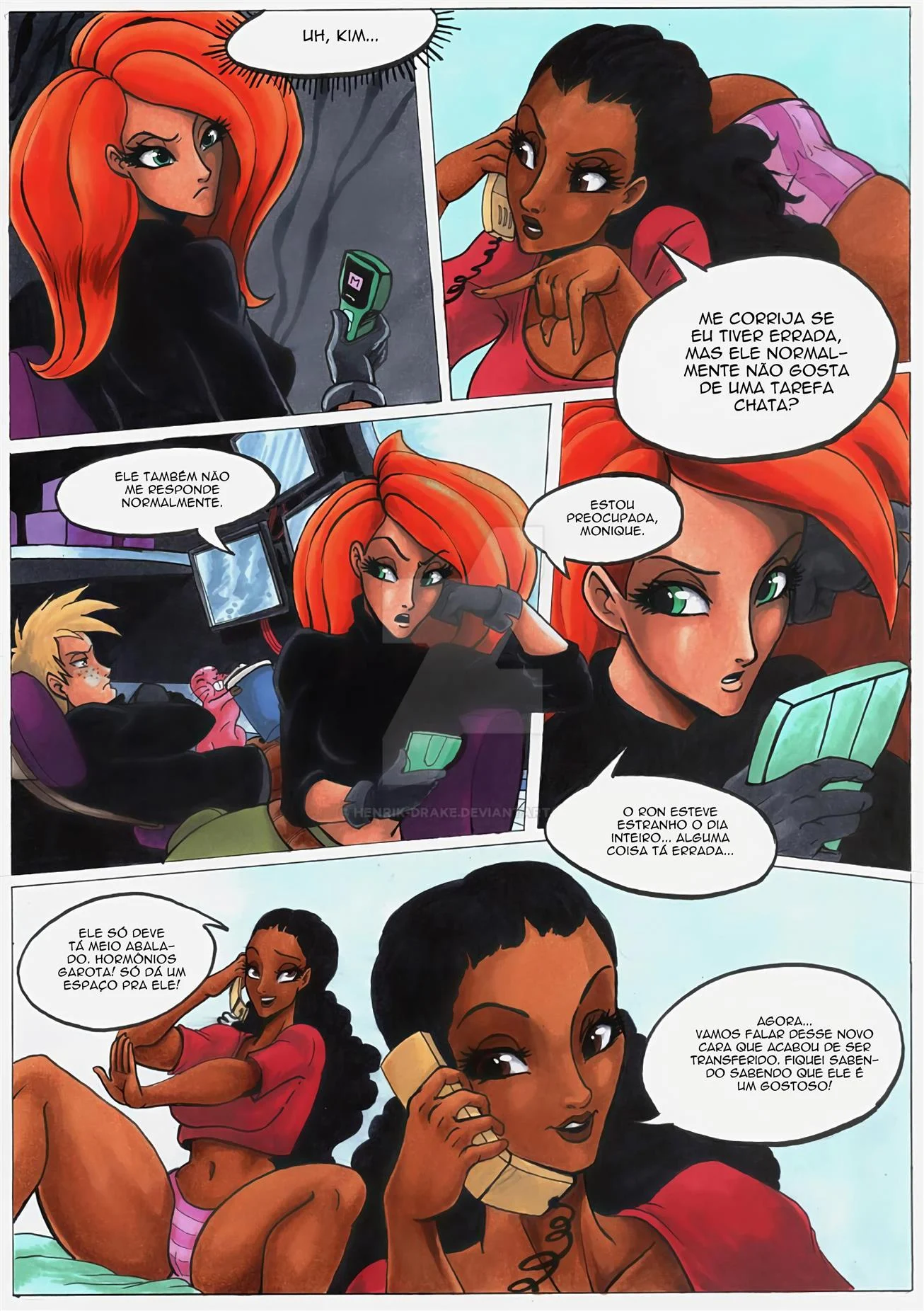 Ron Stoppable e seus novos bichinhos de estimação – Shego Hentai – Completo