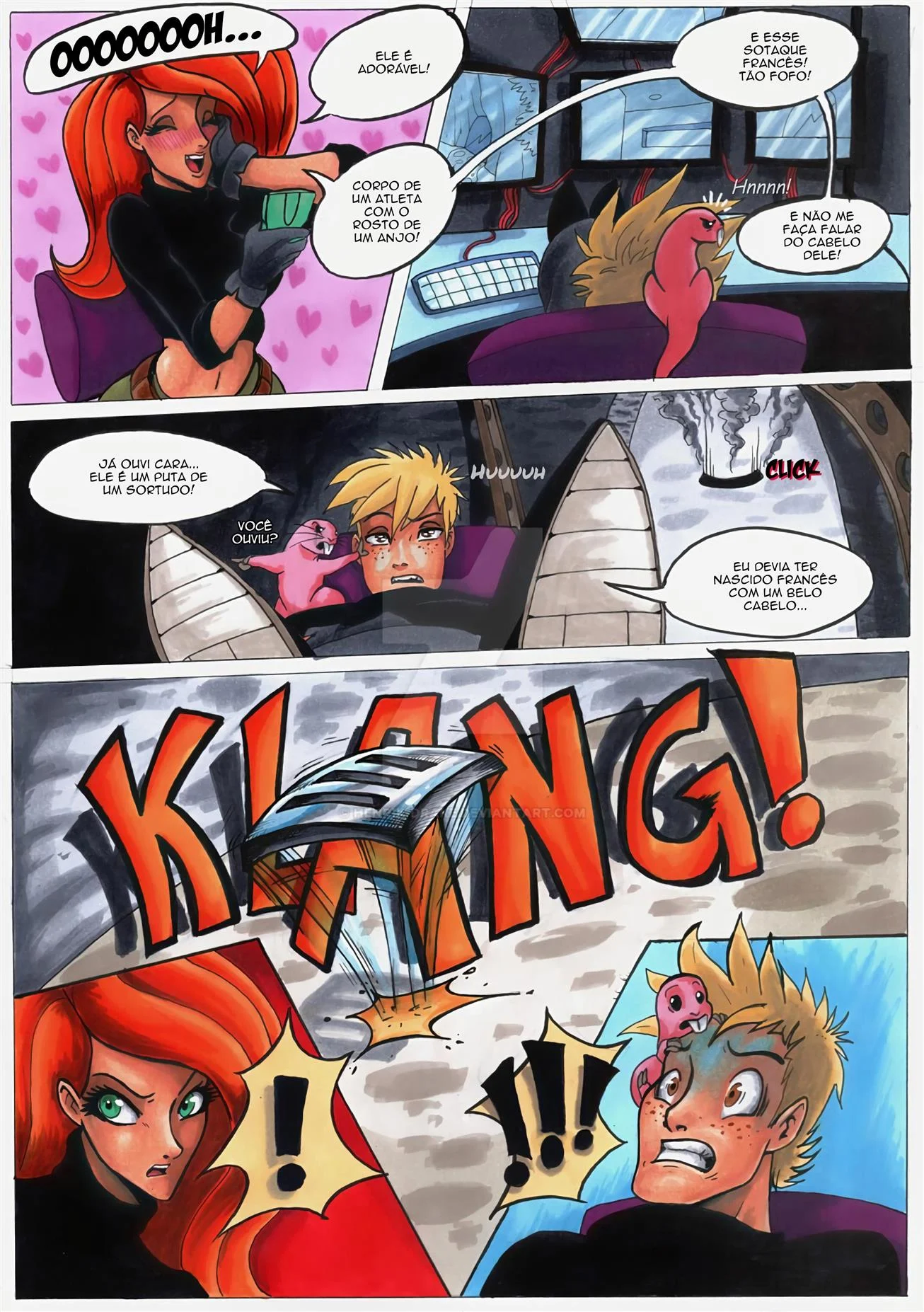 Ron Stoppable e seus novos bichinhos de estimação – Shego Hentai – Completo