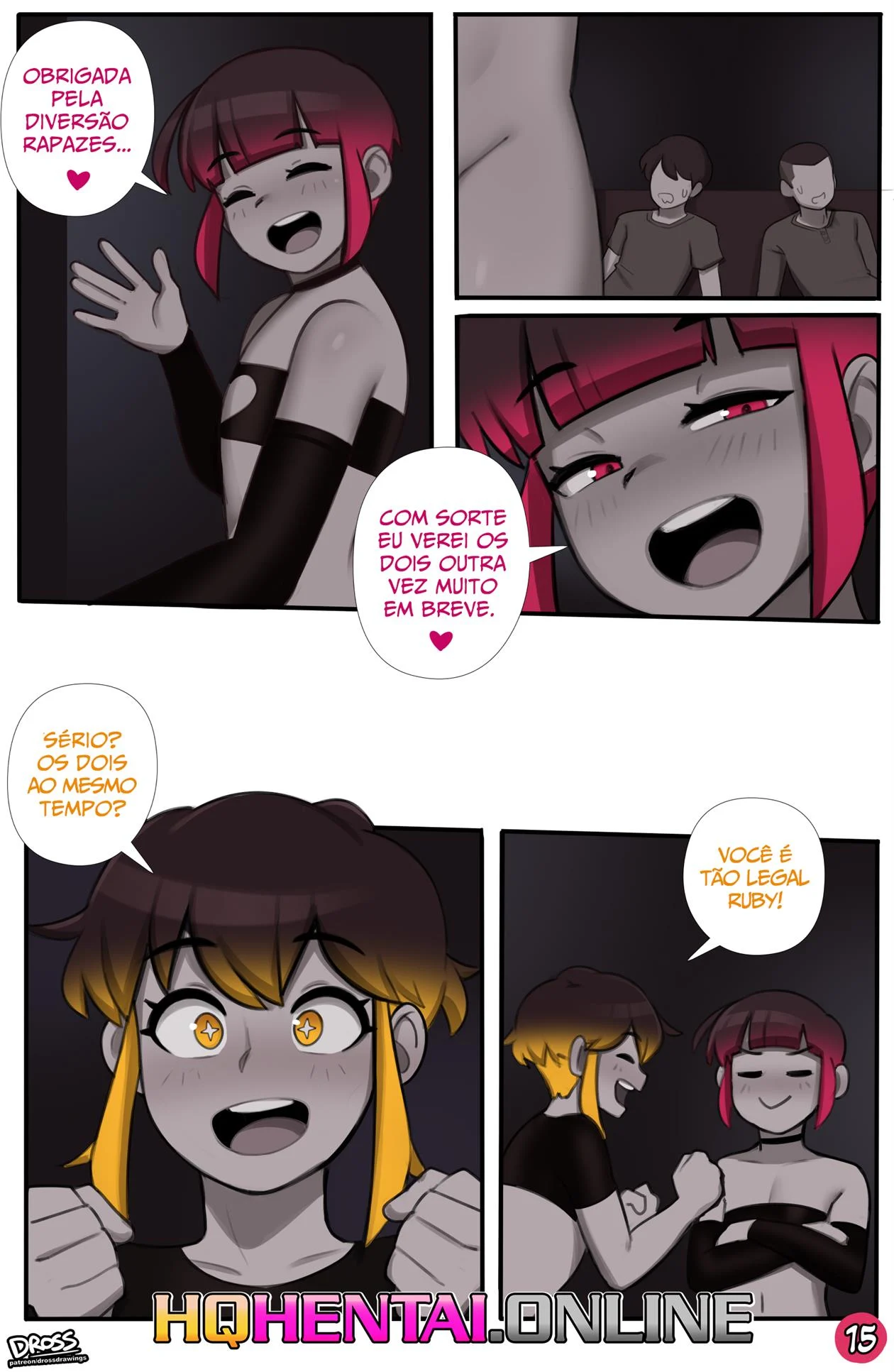 Ruby a Trap Safada &ndash; Cartoon &ndash; Quadrinho De Sexo Em PT-BR