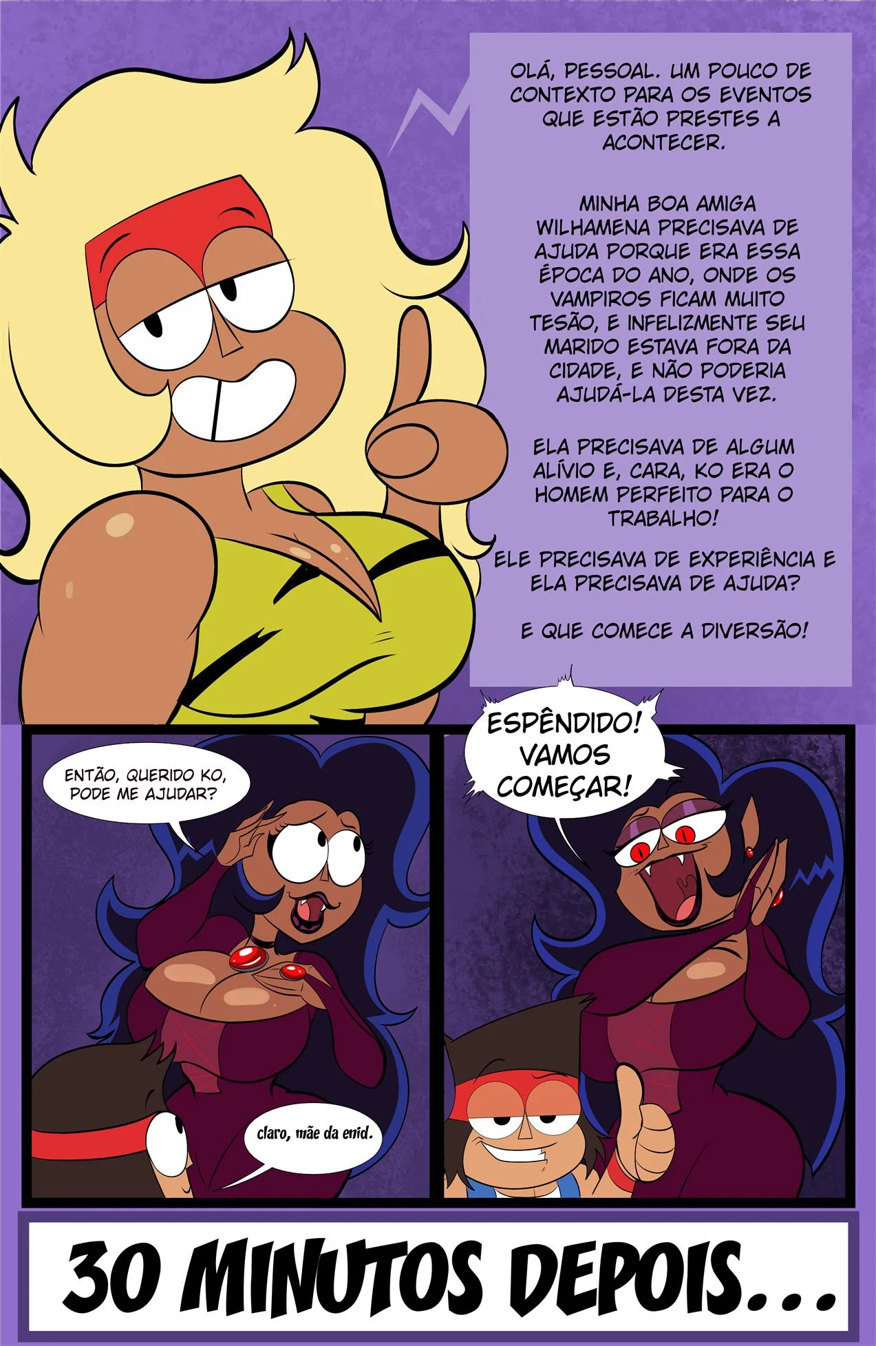 Saciando o Desejo da Milf Vampira &ndash; Quadrinhos Eroticos &ndash; Quadrinho De Sexo Em PT-BR