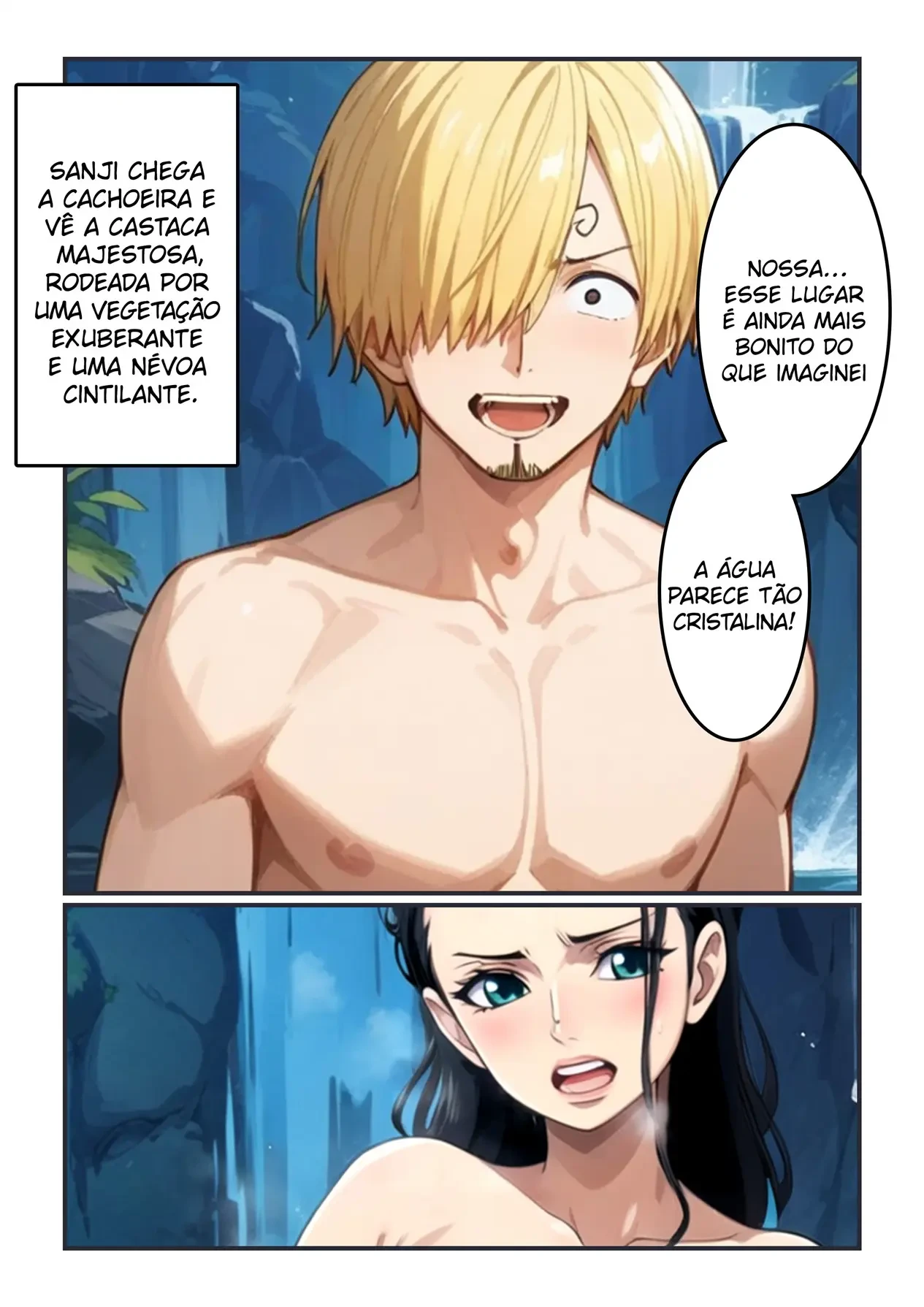 Sanji Fodendo Robin na Cachoeira &ndash; Nico Robin Hentai &ndash; Ler Quadrinho Completos