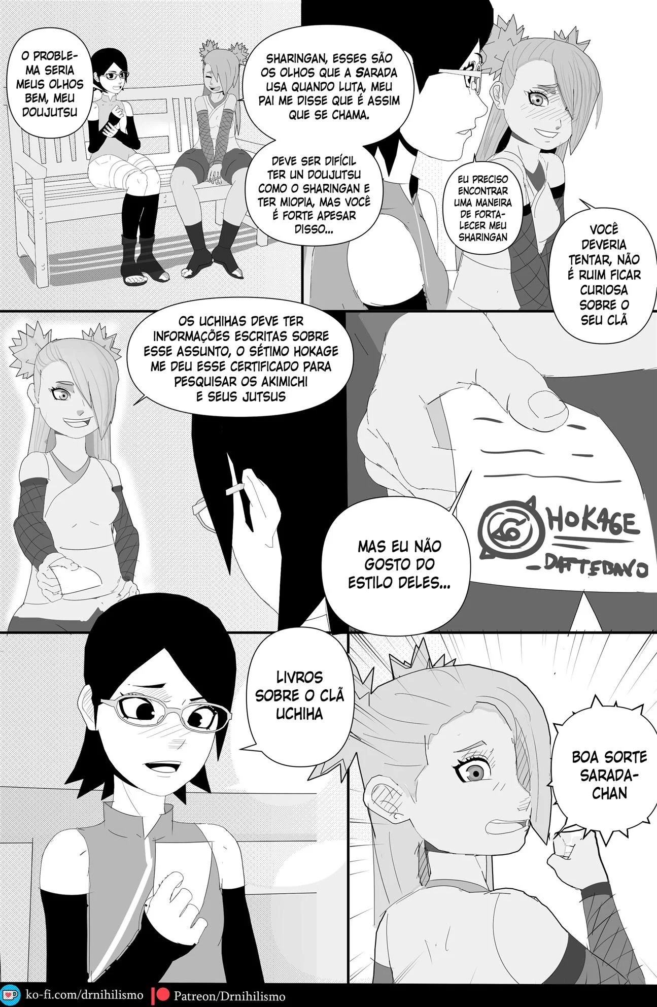 Sarada em busca do Mangekyo Sharingan – Sarada Hentai – Sem Censura