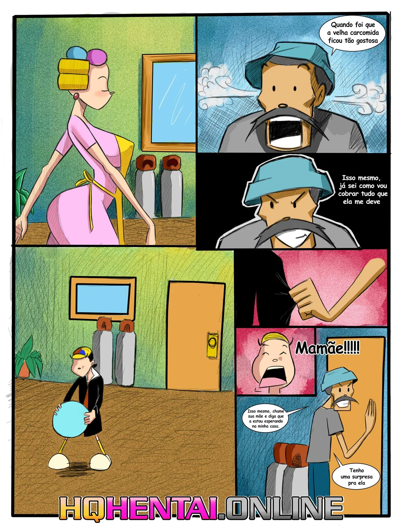 Se vingando da Dona Florinda – HQ Porno – Todo Traduzido