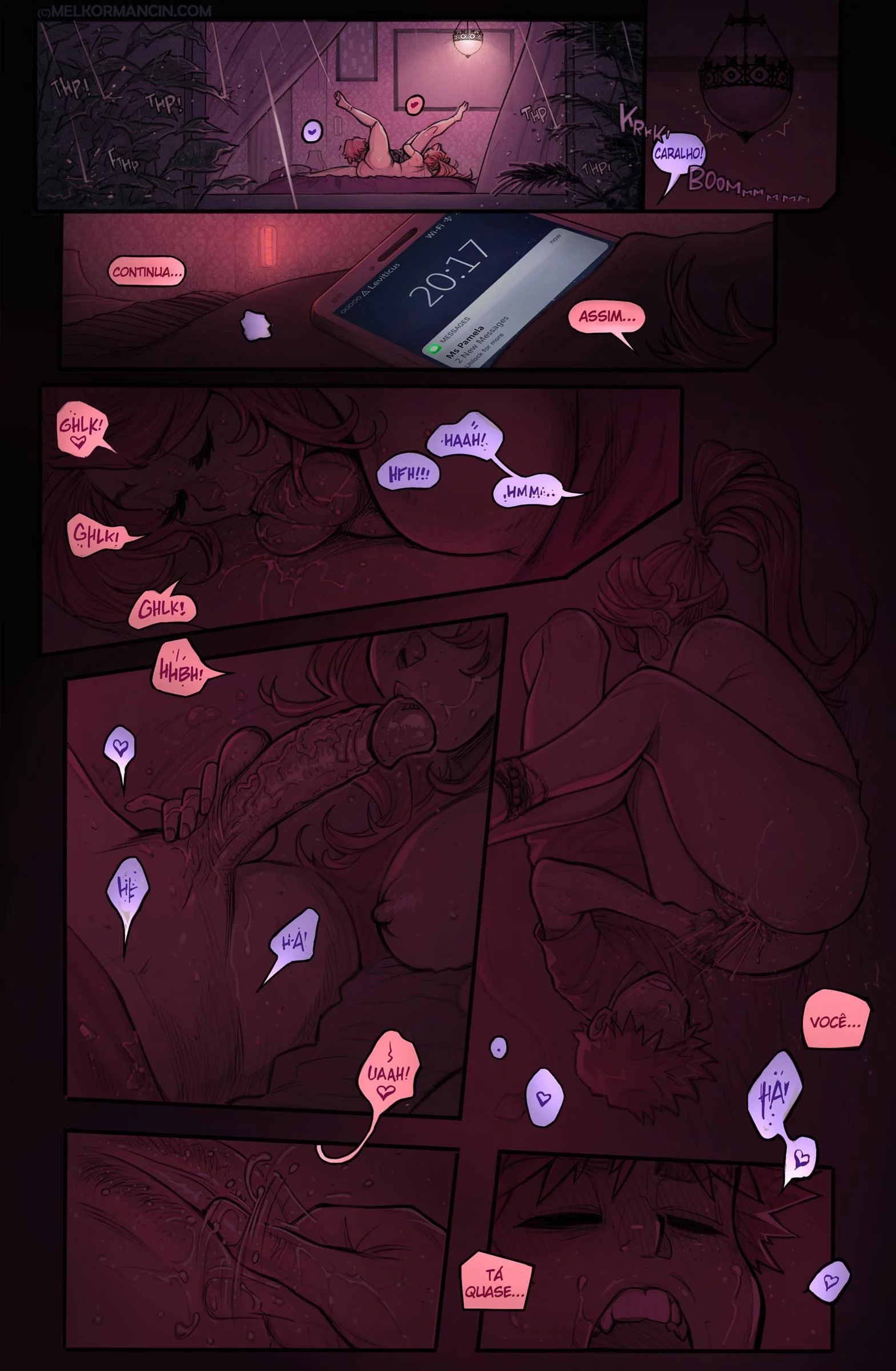 Sexo com a Irm&atilde;zinha Safada &ndash; Boquete &ndash; Quadrinho De Sexo Em PT-BR