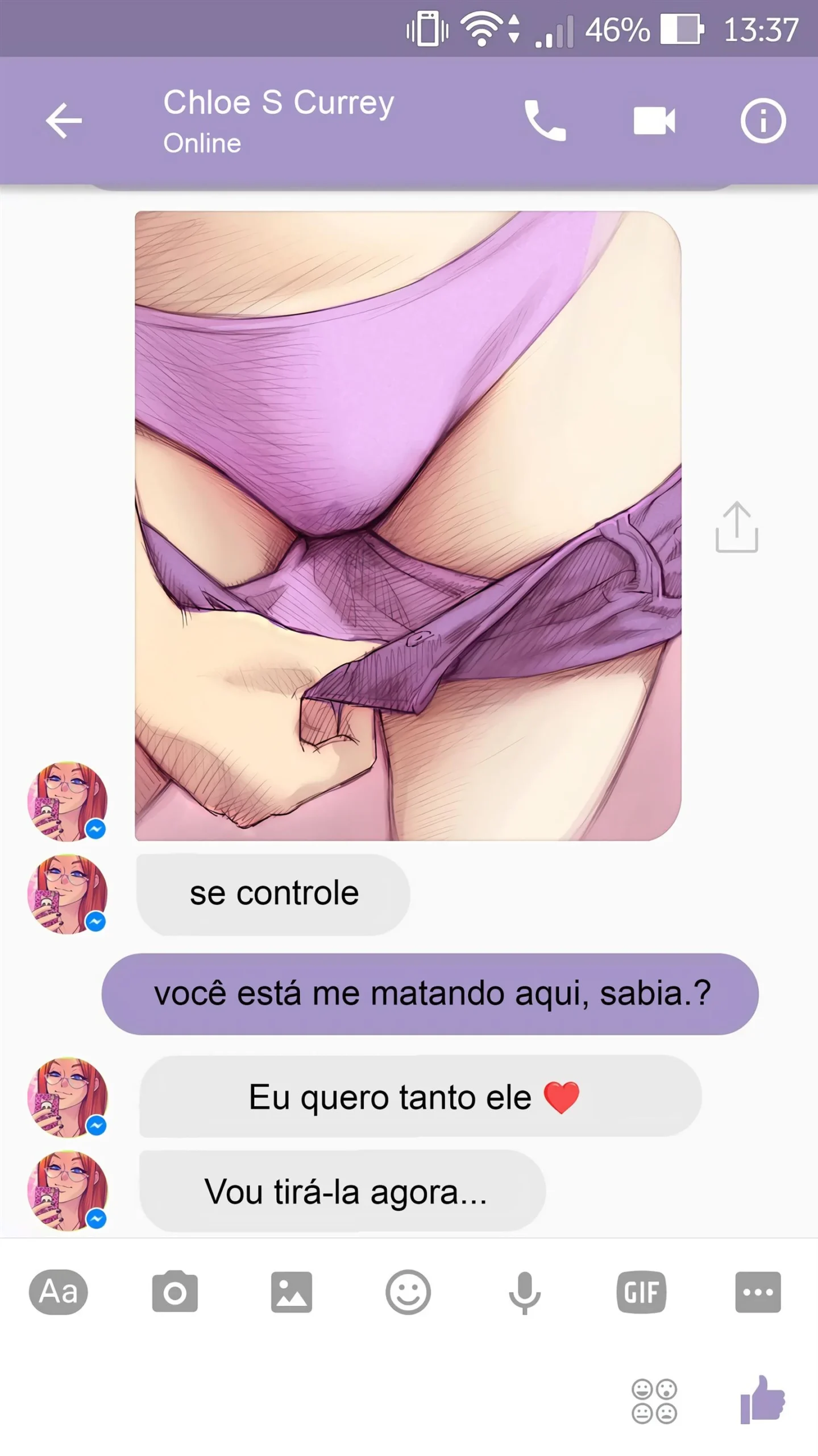 Sexo com Chloe pelo Whatsapp &ndash; HQ De Sexo &ndash; Hentai em Portugu&ecirc;s
