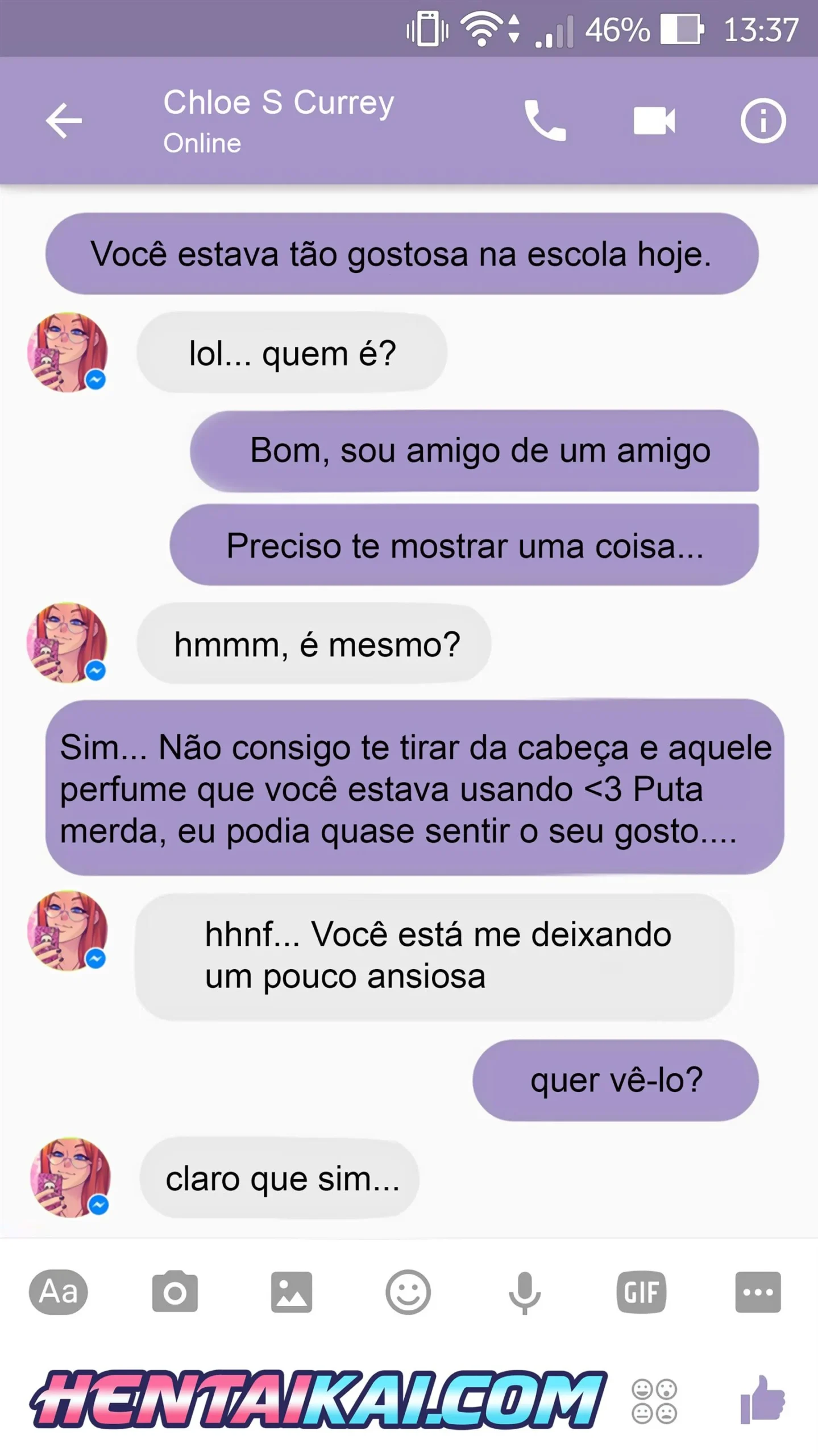 Sexo com Chloe pelo Whatsapp &ndash; HQ De Sexo &ndash; Hentai em Portugu&ecirc;s