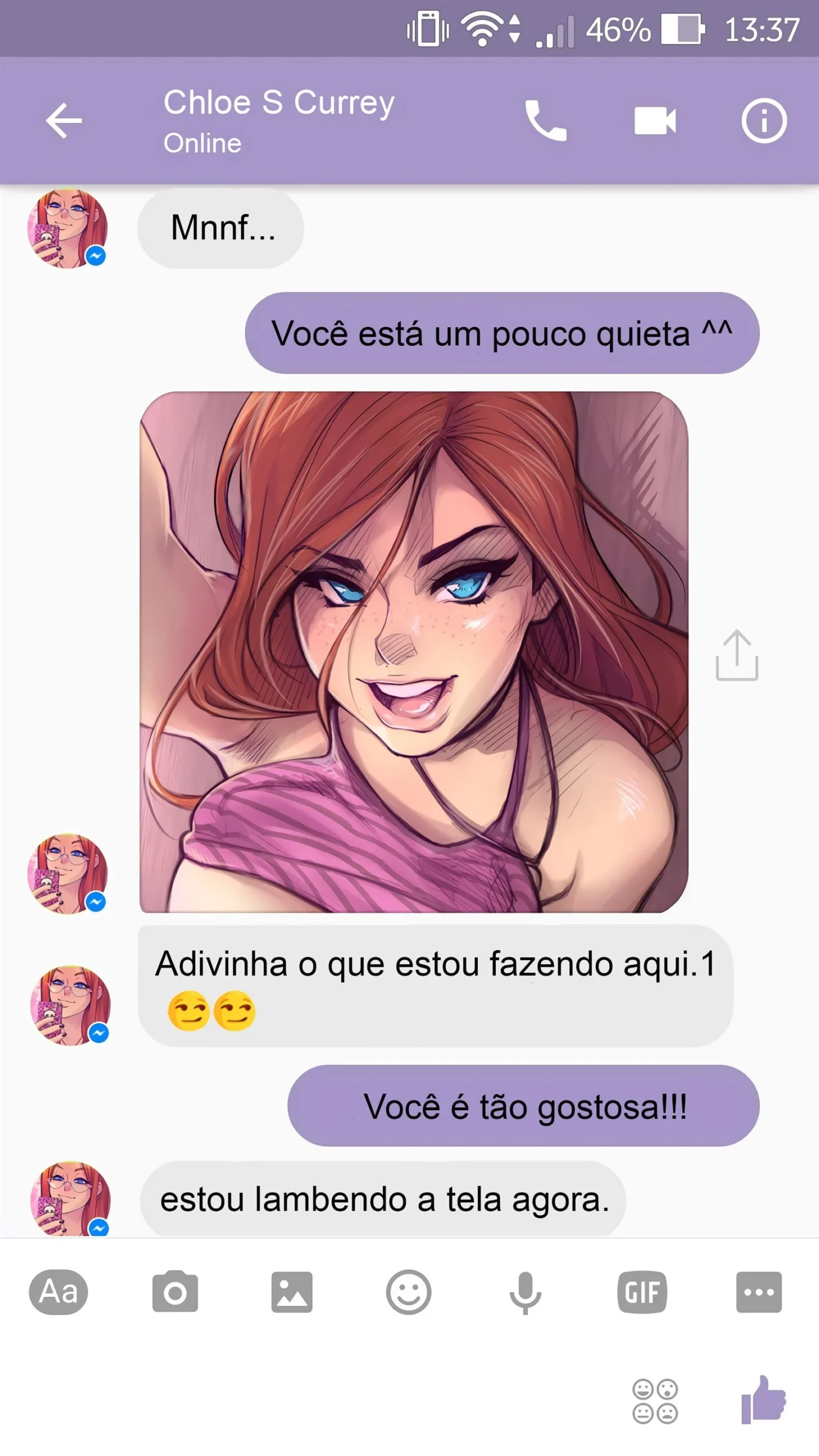 Sexo com Chloe pelo Whatsapp &ndash; HQ De Sexo &ndash; Hentai em Portugu&ecirc;s