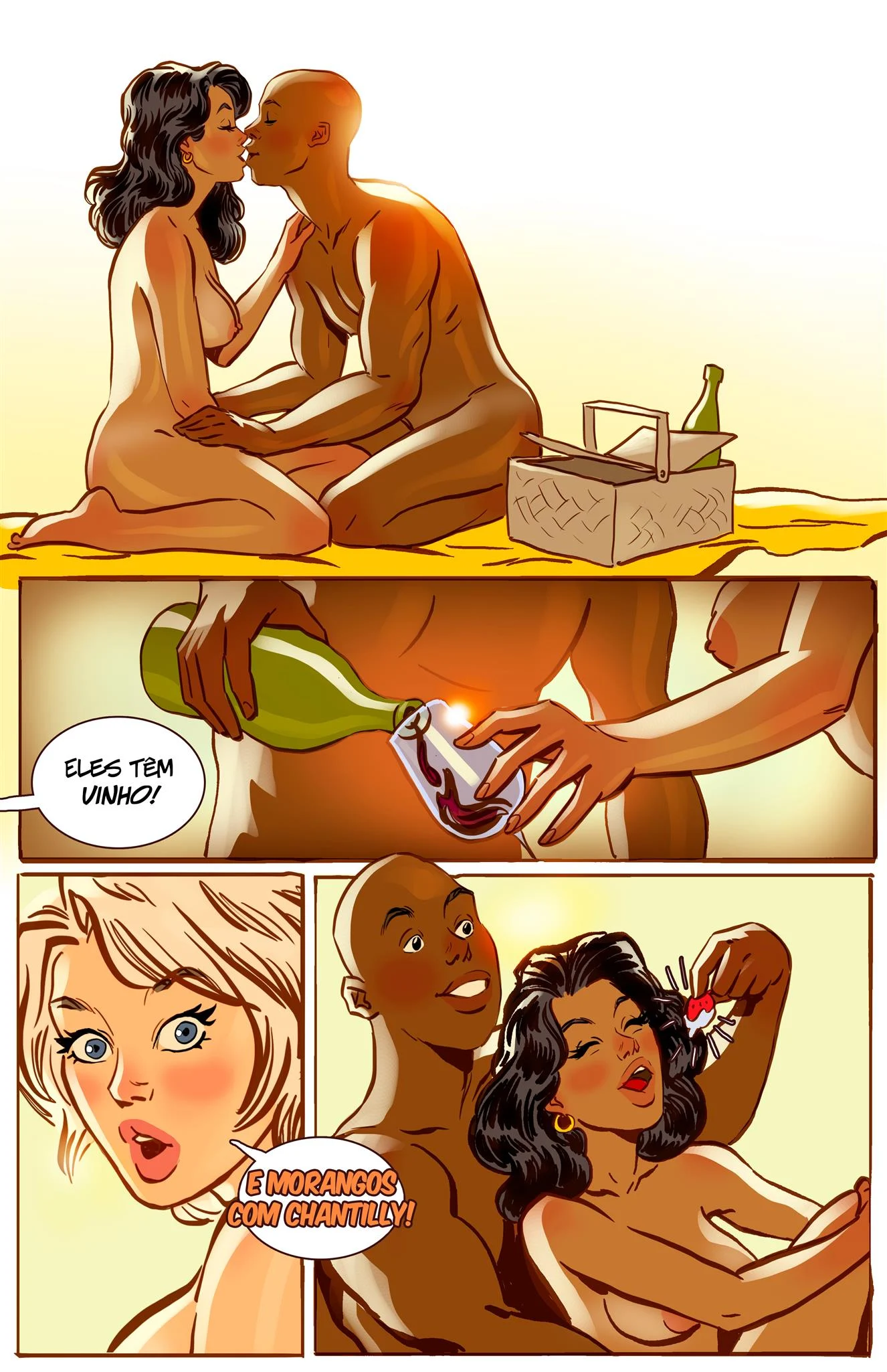 Sexo na Praia de Nudismo – HQ De Sexo – Ler Quadrinho Porno PT-BR