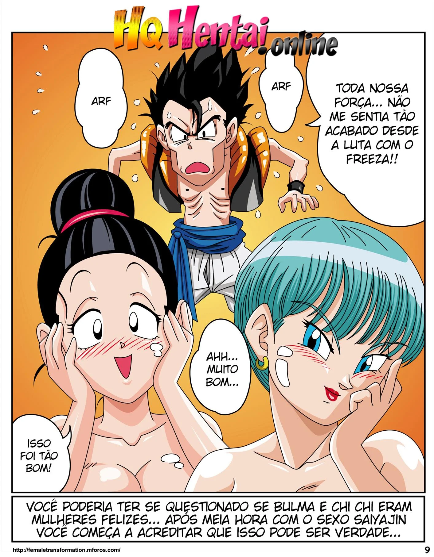 Sexo Saiyajin &ndash; Gozando Dentro &ndash; Quadrinho De Sexo Em PT-BR