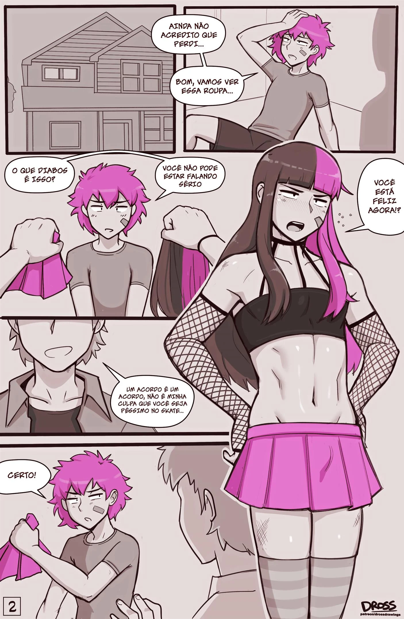 Skatista Crossdresser &ndash; Yaoi &ndash; Todo em PT-BR