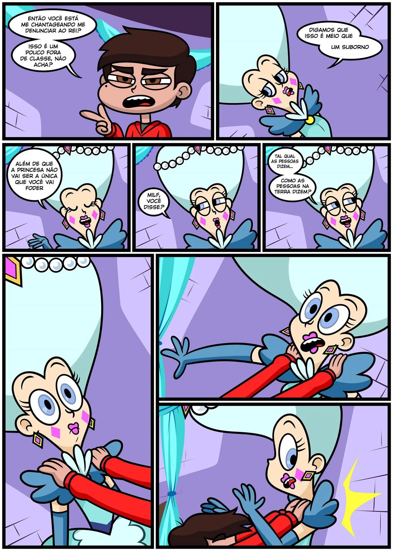 Sozinho com a Rainha – MILF – Quadrinho De Sexo Em PT-BR Sozinho com a Rainha – MILF – Quadrinho De Sexo Em PT-BR