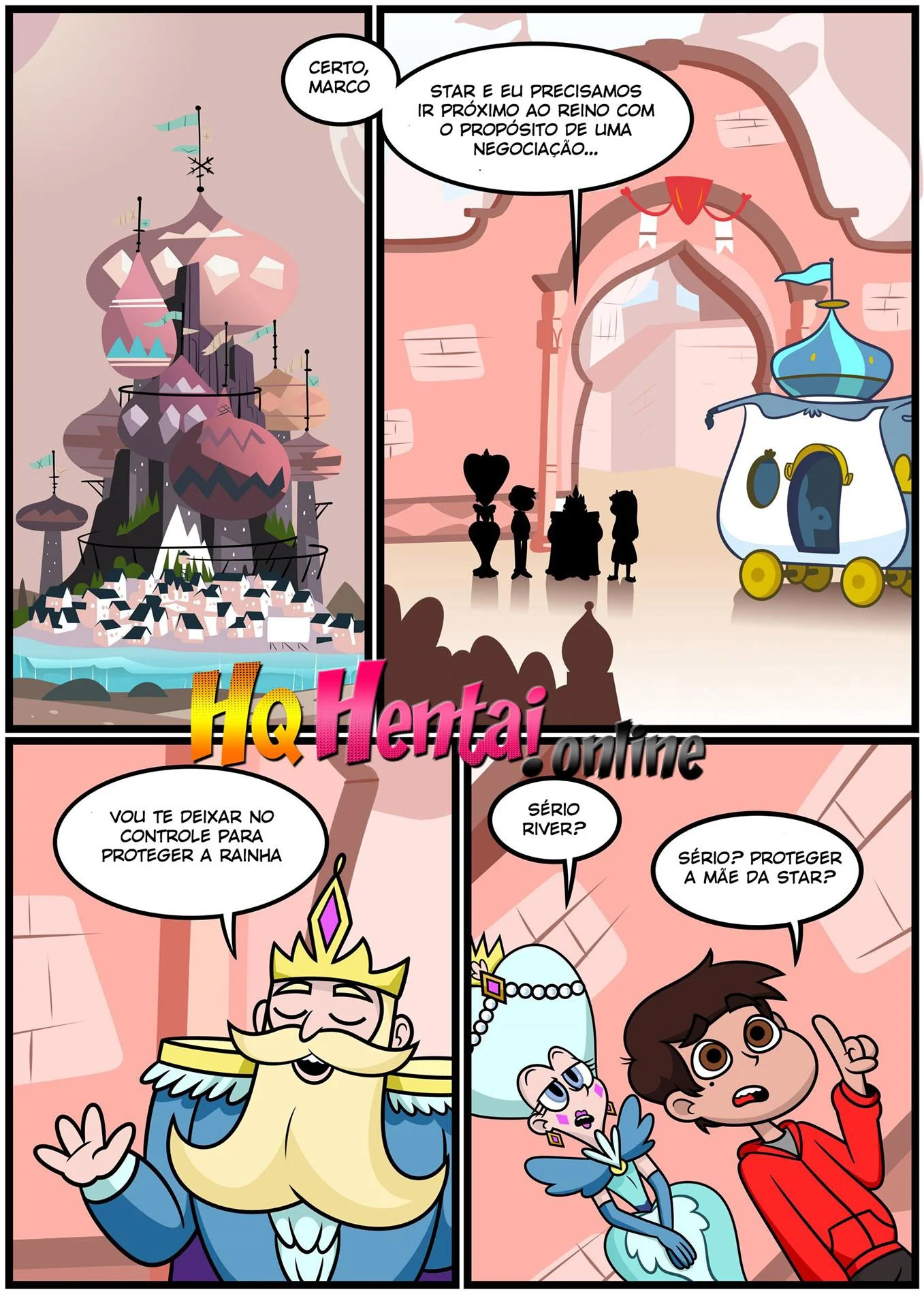 Sozinho com a Rainha &ndash; MILF &ndash; Quadrinho De Sexo Em PT-BR