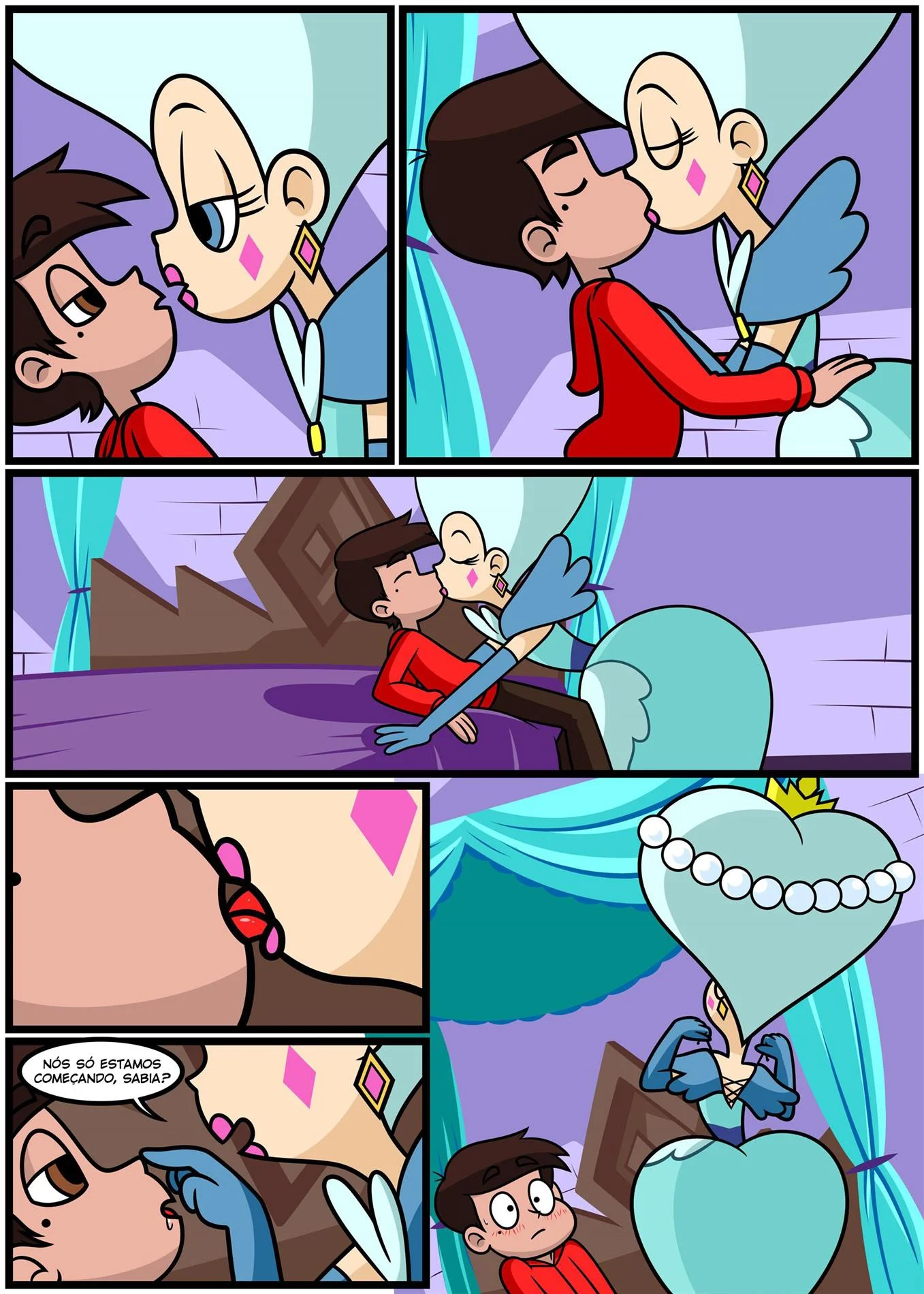 Sozinho com a Rainha &ndash; MILF &ndash; Quadrinho De Sexo Em PT-BR