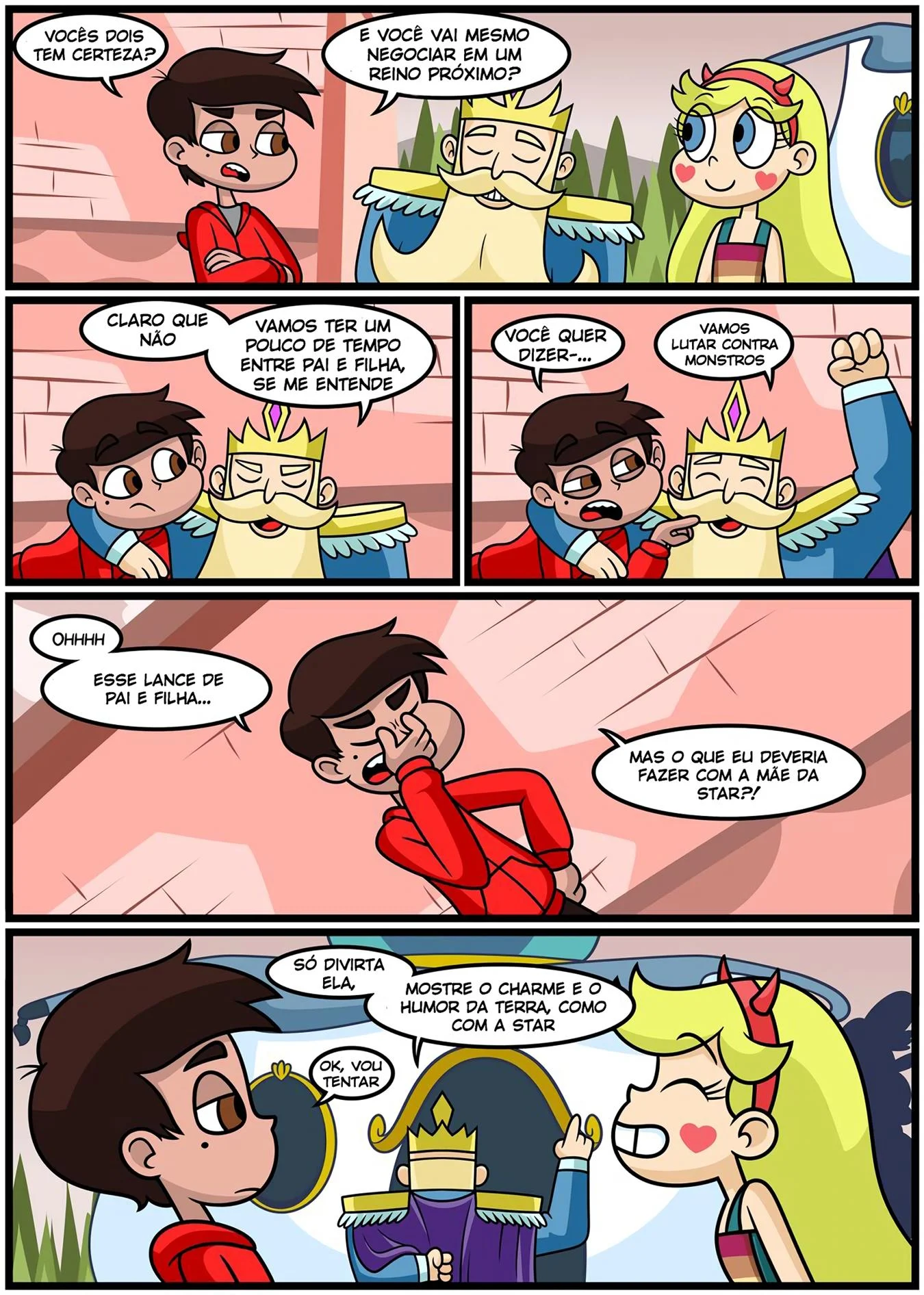 Sozinho com a Rainha &ndash; MILF &ndash; Quadrinho De Sexo Em PT-BR