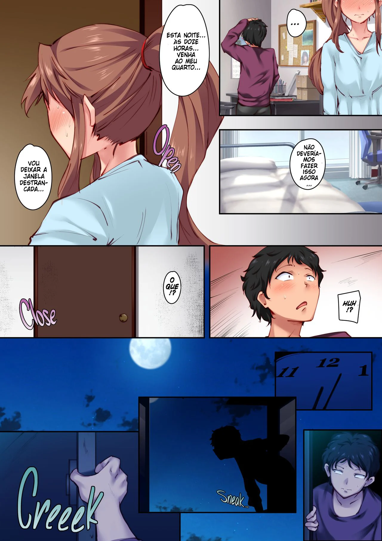 Sozinho em casa com a amiga de inf&acirc;ncia &ndash; Hentai Sem Censura &ndash; Quadrinho em Portugu&ecirc;s PT-BR