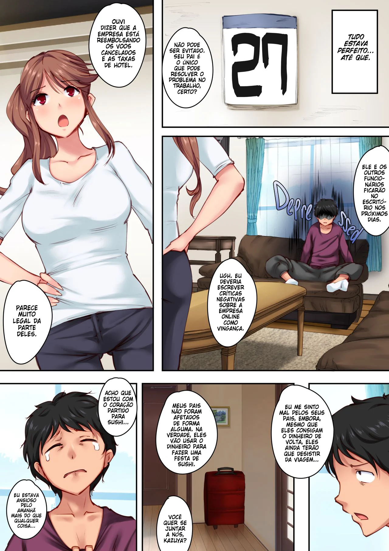 Sozinho em casa com a amiga de inf&acirc;ncia &ndash; Hentai Sem Censura &ndash; Quadrinho em Portugu&ecirc;s PT-BR