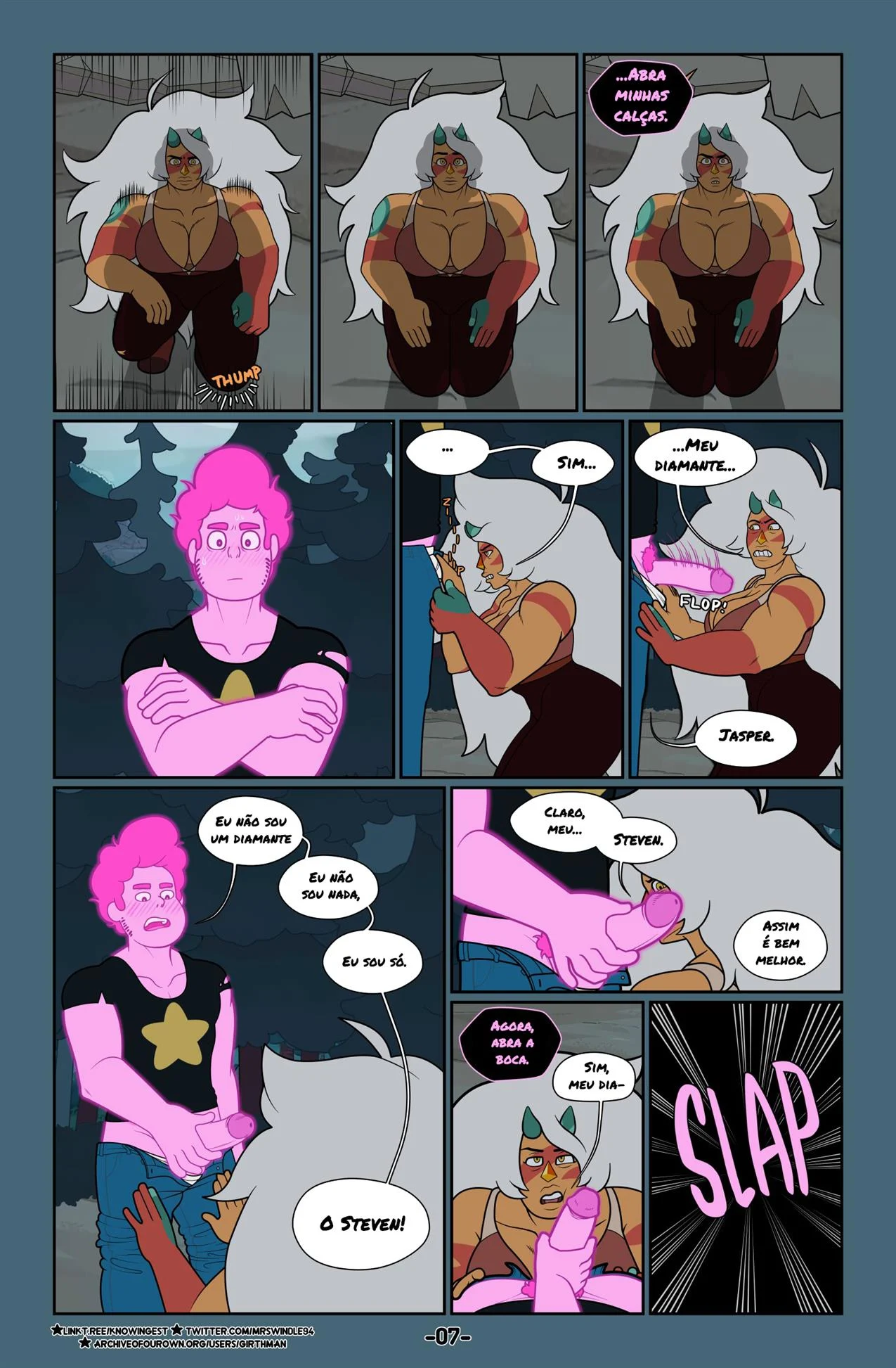 Steven Universo Fervor &ndash; Estupro &ndash; Quadrinho De Sexo Em PT-BR