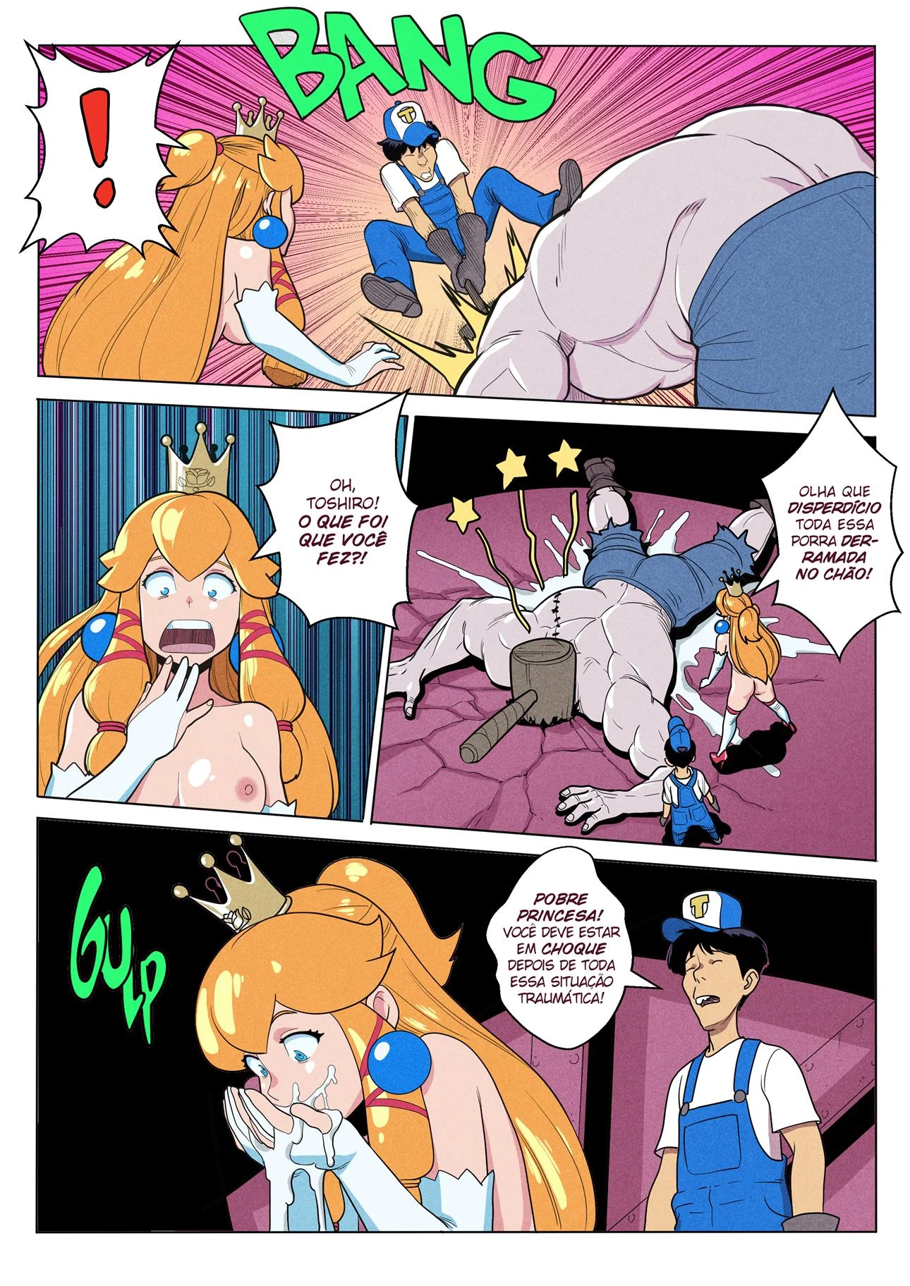 Super Mario e a Princesa Puta &ndash; Bombado &ndash; Todo Traduzido