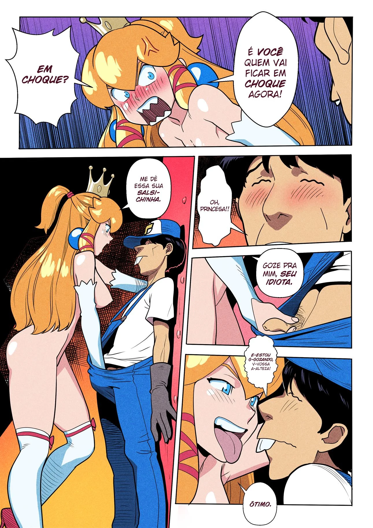 Super Mario e a Princesa Puta &ndash; Bombado &ndash; Todo Traduzido