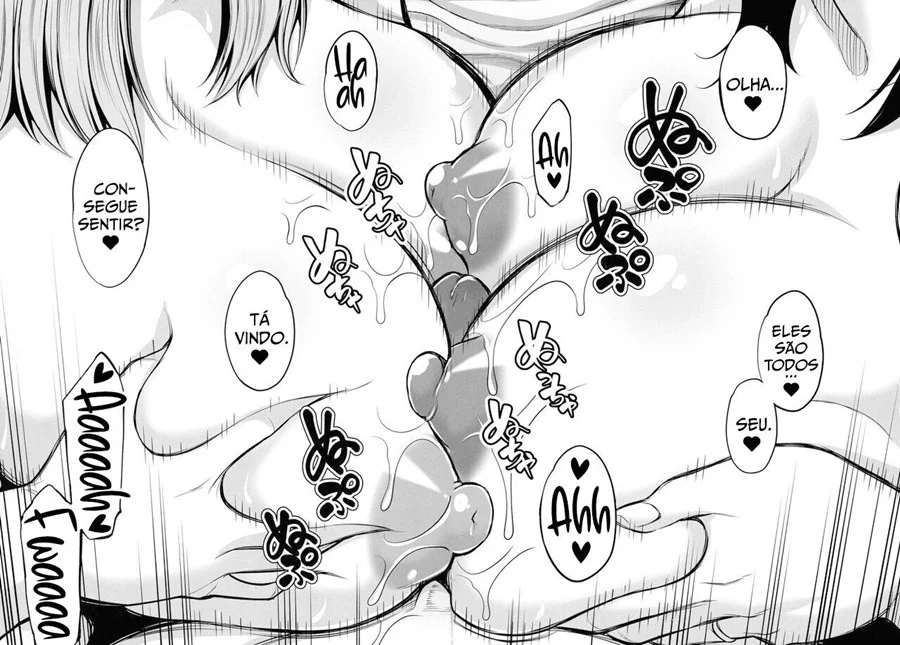 Suruba com mãe e tia tetudas – Doujinshi Hentai – Completo