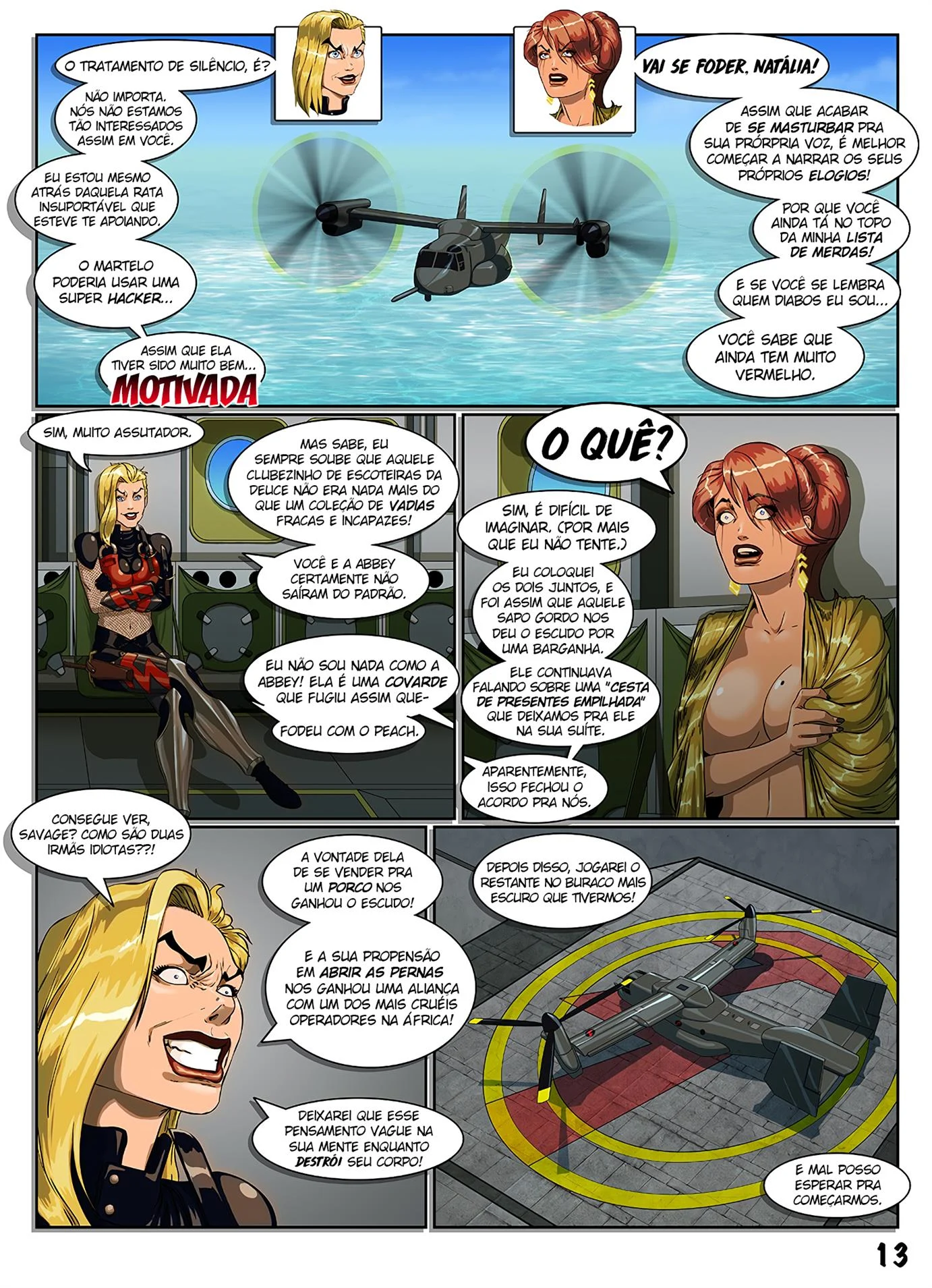 Sydney e o Coronel Gisabo &ndash; Gozando Dentro &ndash; Ler Quadrinho Porno PT-BR