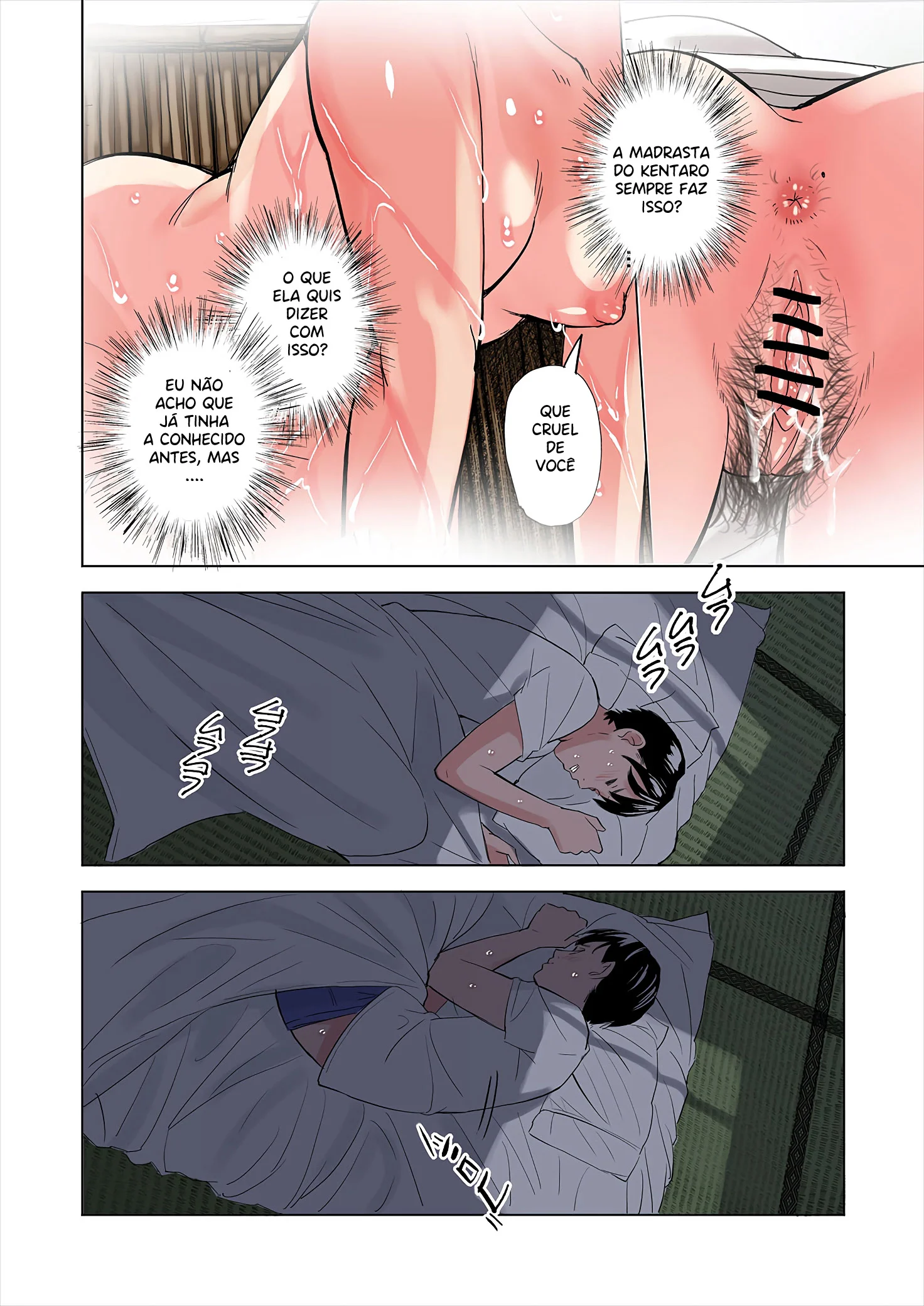 Tenta&ccedil;&atilde;o com a madrasta e irm&atilde; do meu amigo &ndash; M&atilde;e e Filho &ndash; Em Portugu&ecirc;s