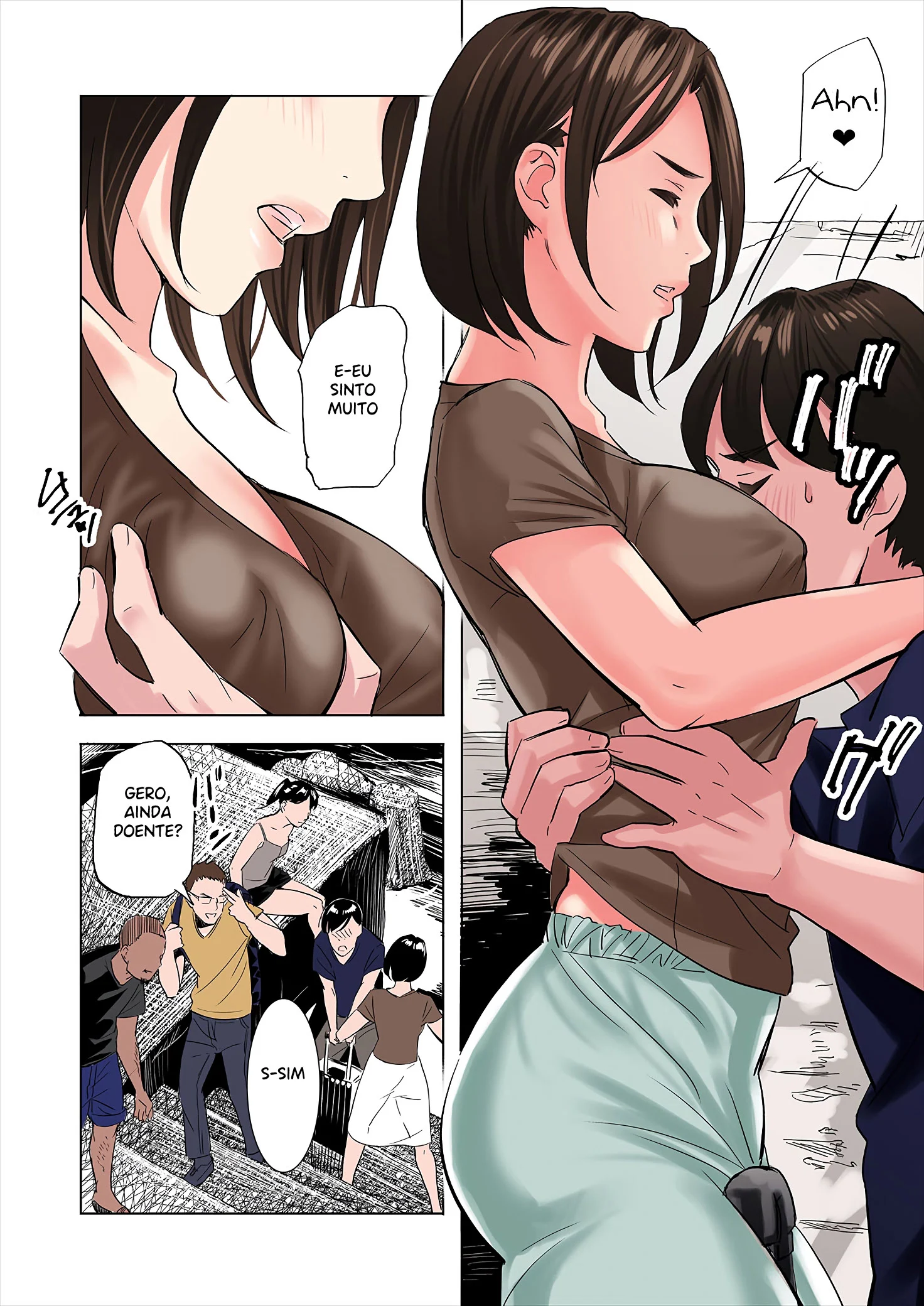 Tenta&ccedil;&atilde;o com a madrasta e irm&atilde; do meu amigo &ndash; M&atilde;e e Filho &ndash; Em Portugu&ecirc;s