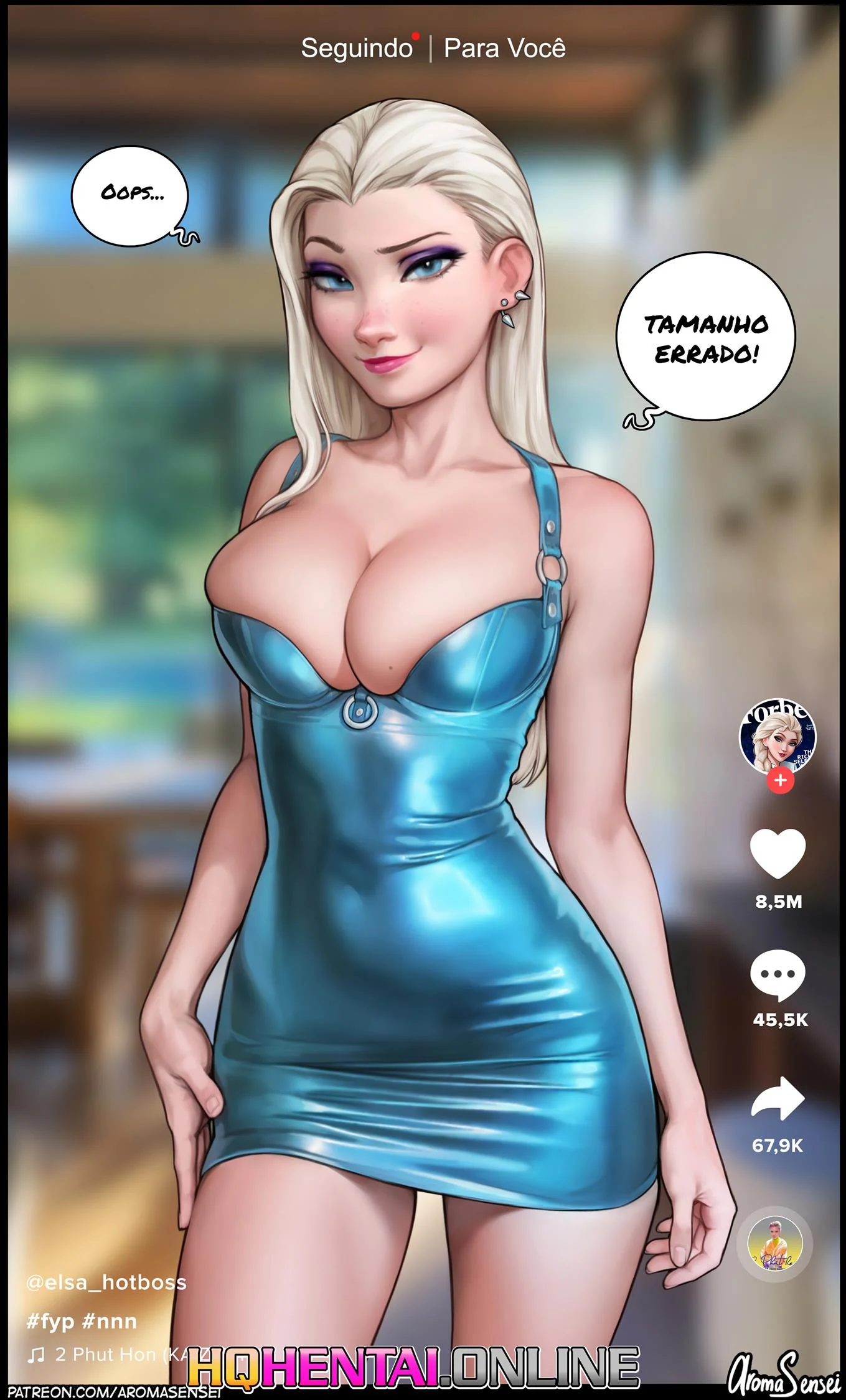 TikTok da Elsa &ndash; Frozen Hentai &ndash; Tradu&ccedil;&atilde;o Nacional