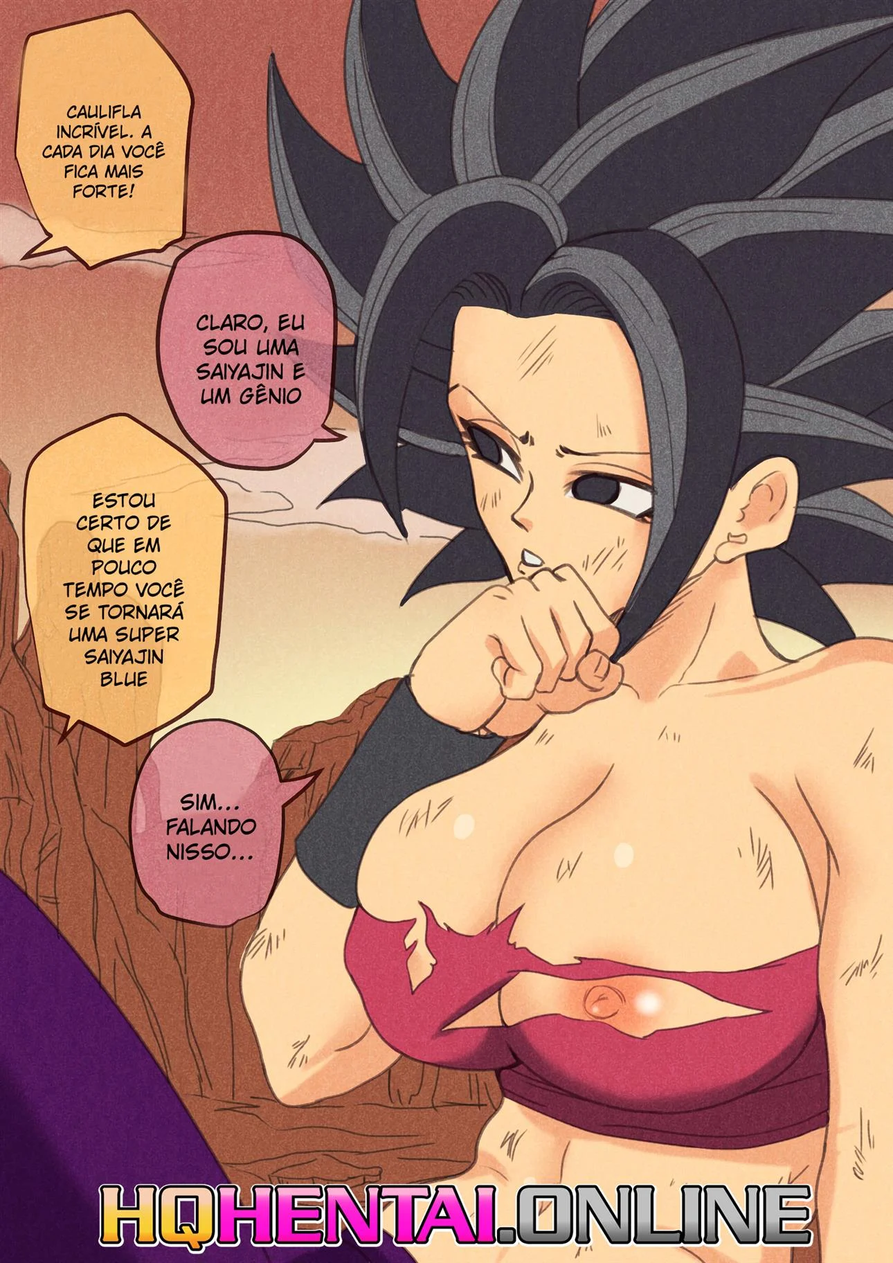 Treinamento com Caulifla &ndash; Dragon Ball Super Hentai &ndash; Completo