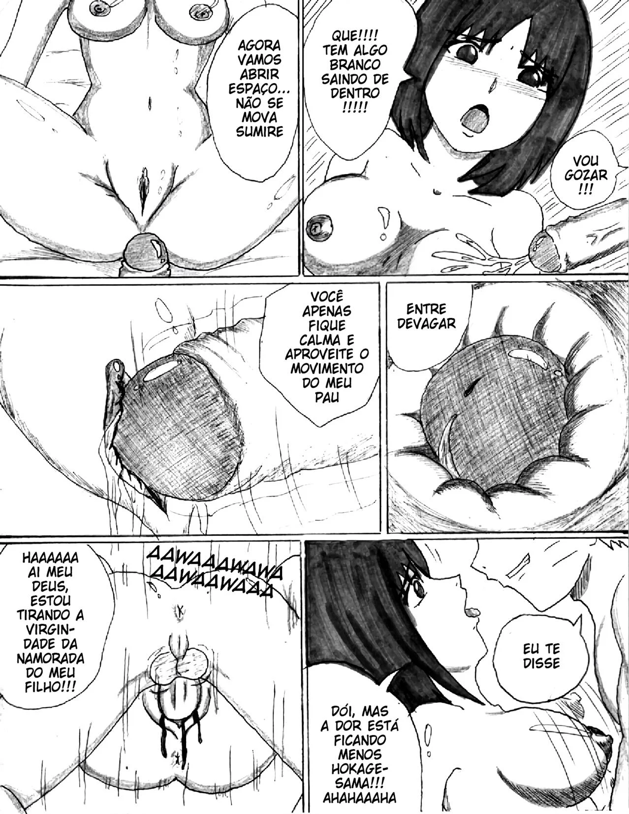 Treinamento Sexual na casa do Hokage – Sumire Kakei Hentai – Sem Censura