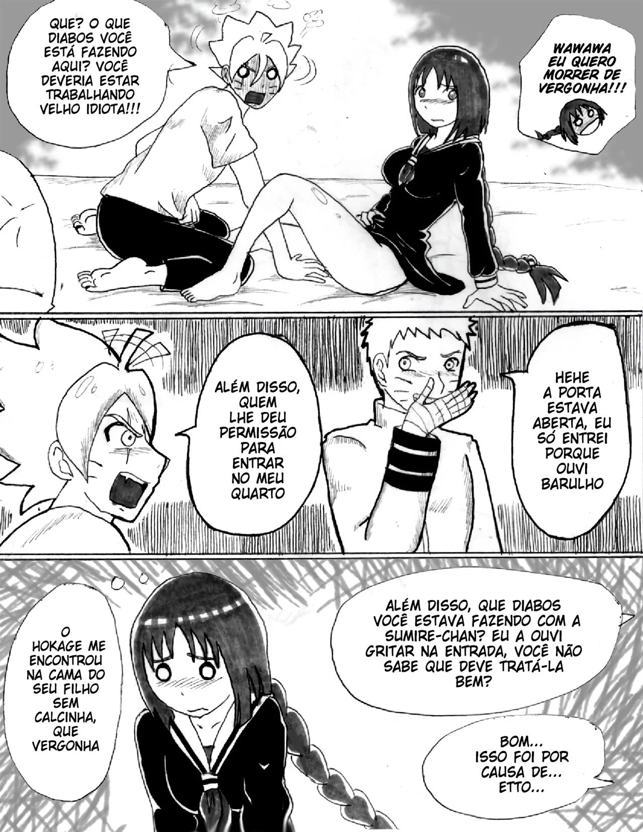 Treinamento Sexual na casa do Hokage – Sumire Kakei Hentai – Sem Censura