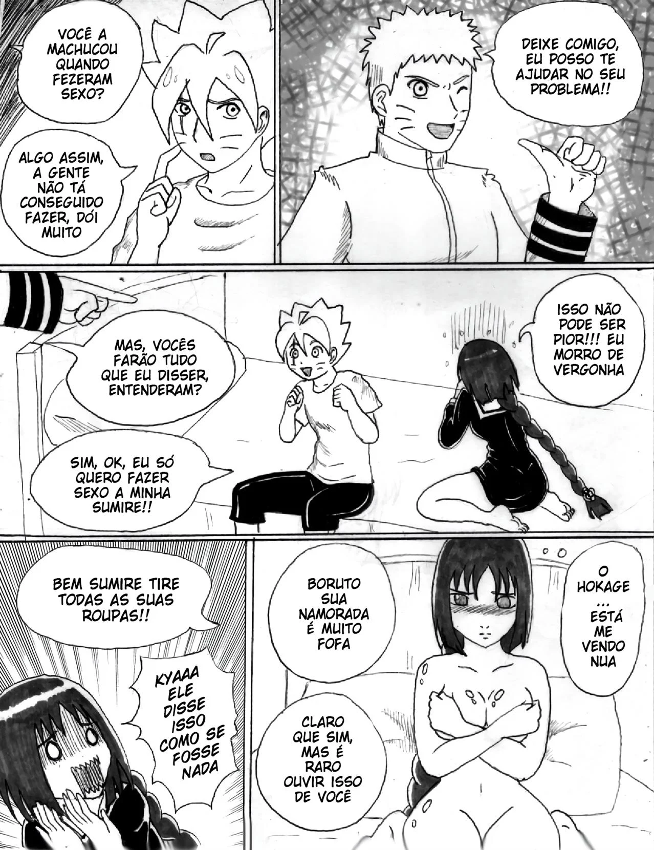 Treinamento Sexual na casa do Hokage – Sumire Kakei Hentai – Sem Censura