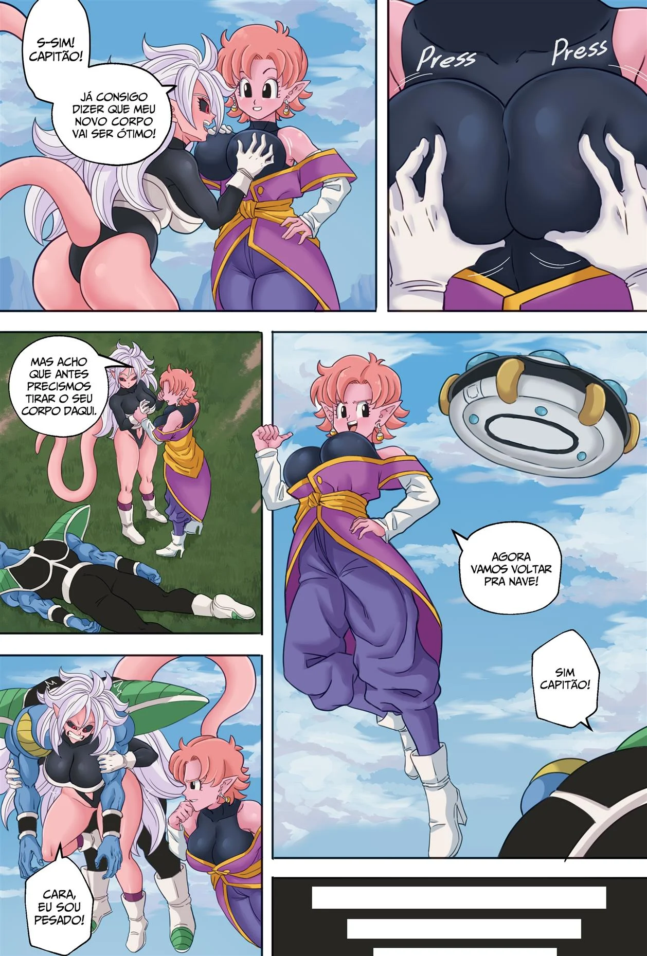 Troca de corpo 7 &ndash; Dragon Ball Hentai &ndash; Ler Quadrinho Completos