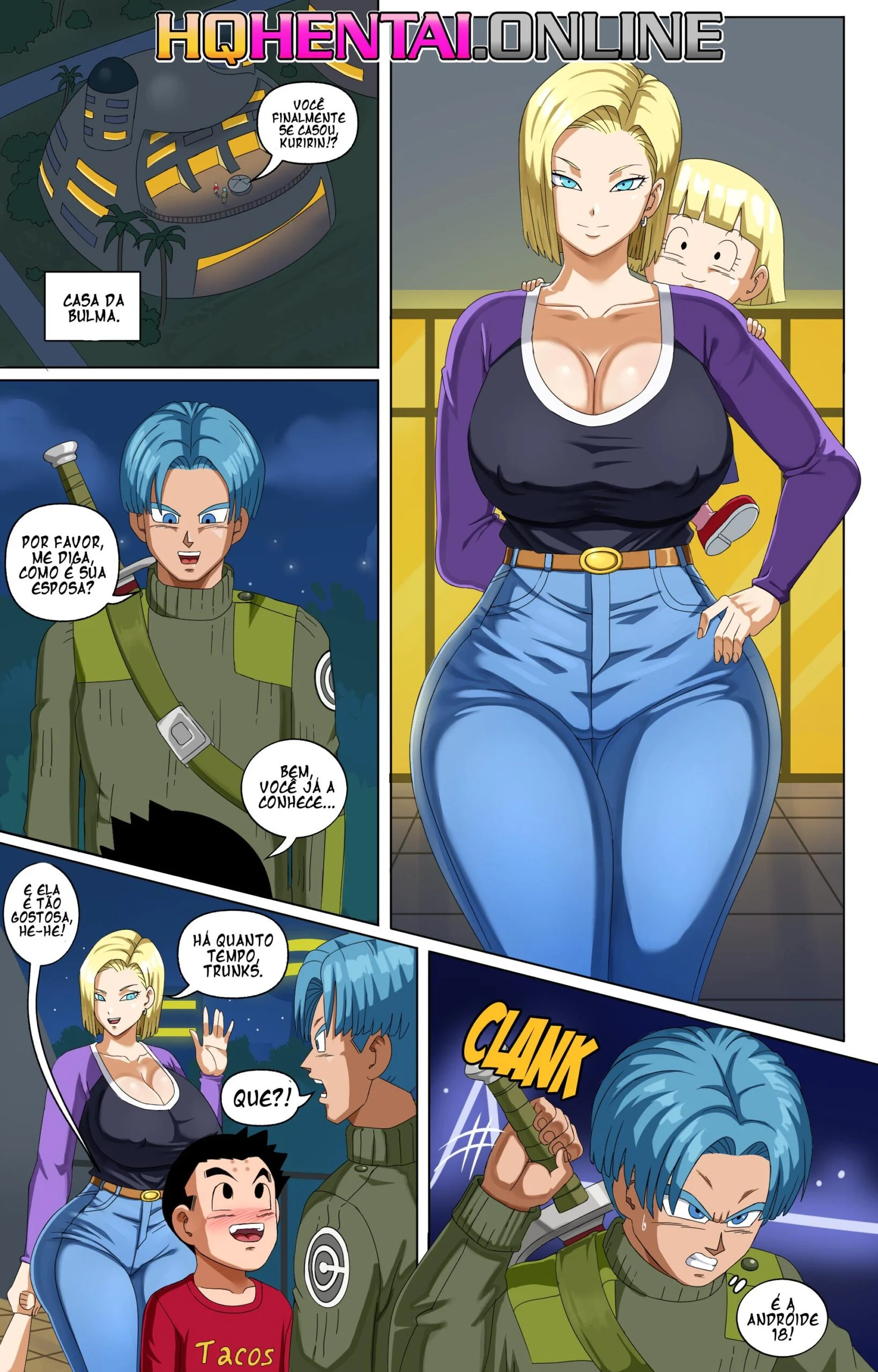 Trunks reencontra a Andr&oacute;ide 18 &ndash; Anal &ndash; Completo